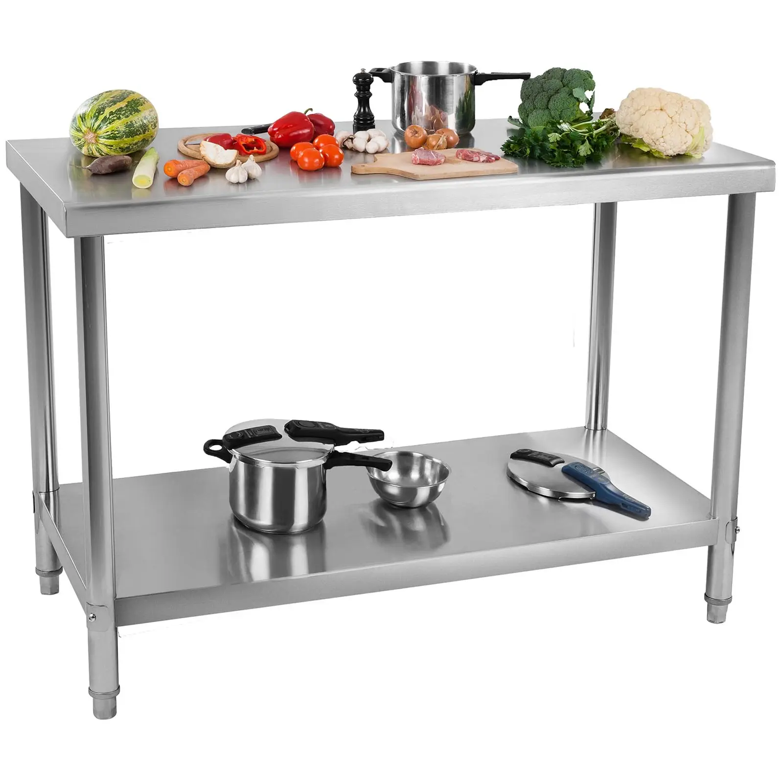 Stainless Steel Table - 100 x 60 cm - 114 kg load capacity