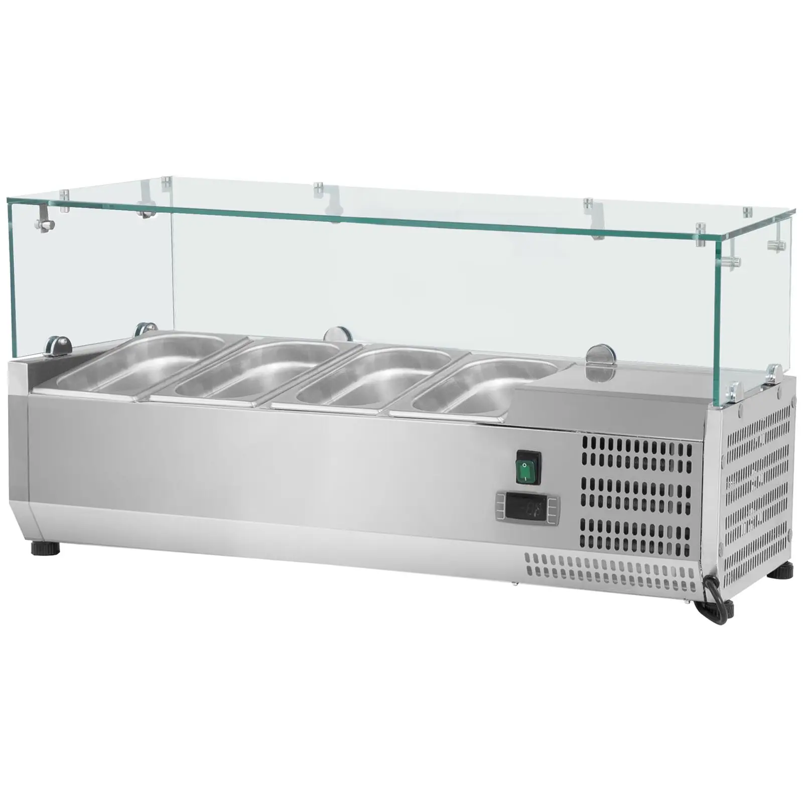 Countertop Refrigerated Display Case - 120 x 39 cm - Glass Cover
