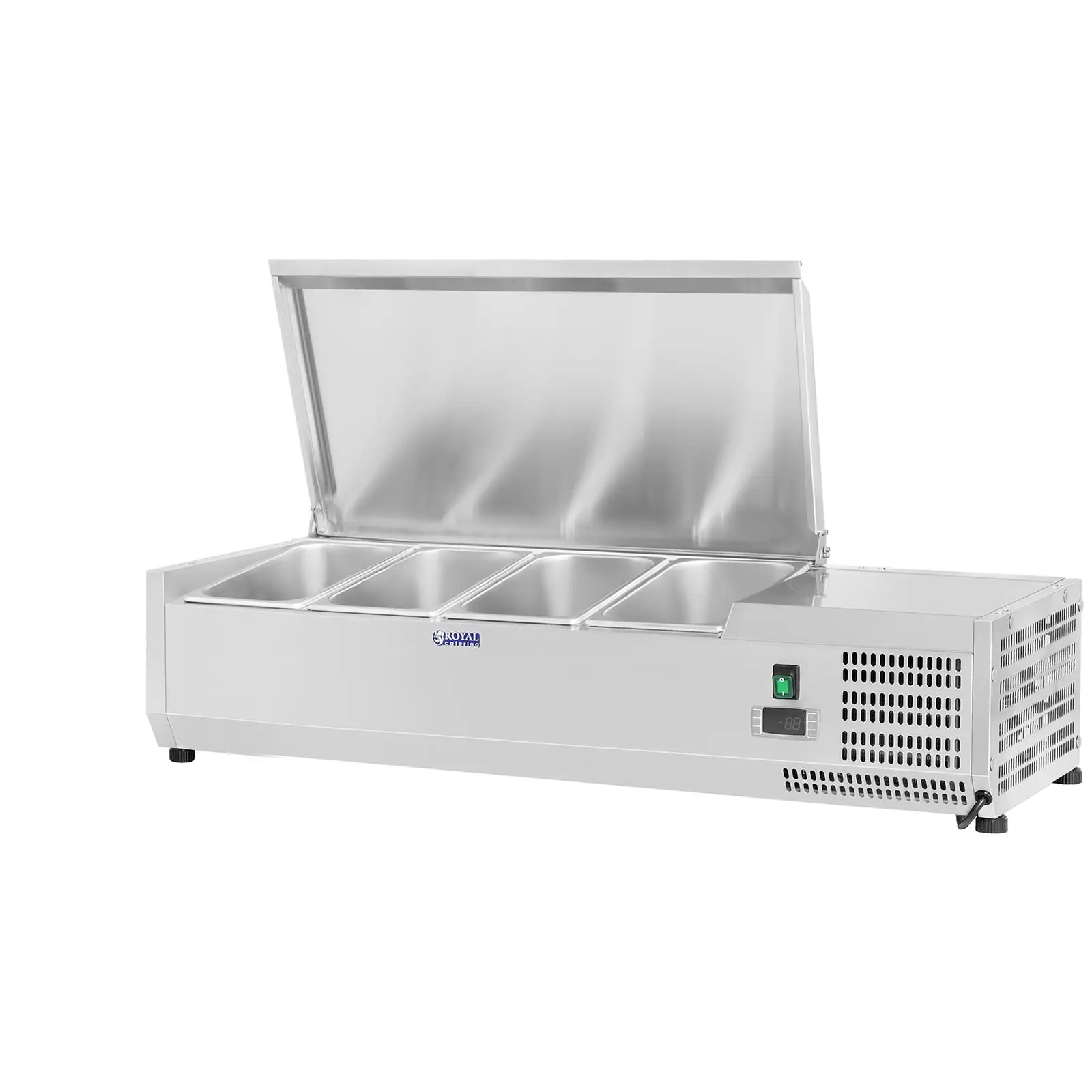 Countertop Refrigerated Display Case - 120 x 39 cm - 4 GN 1/3 Containers