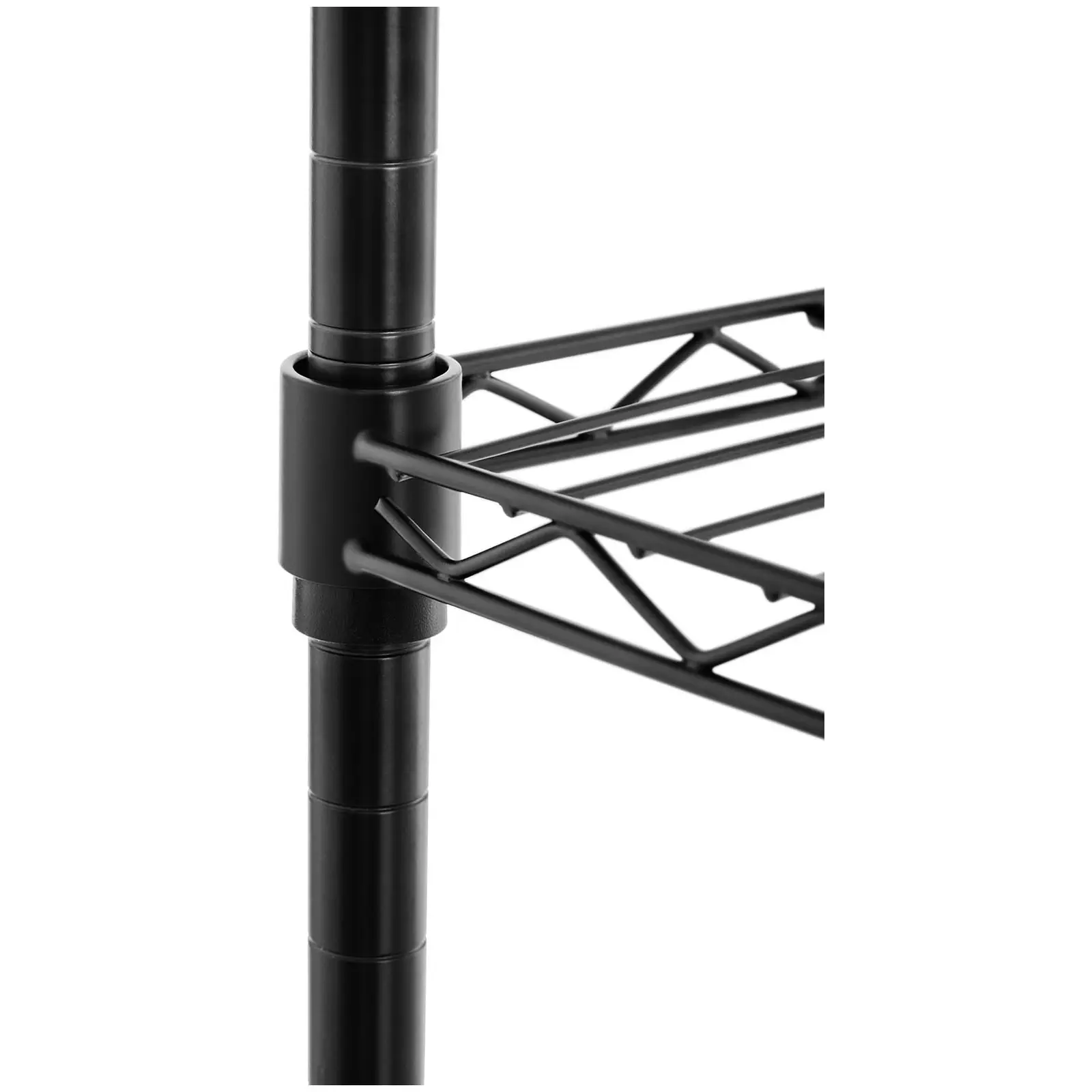 Metal Storage Rack - 55 x 45 x 149.5 cm - 150 kg - black