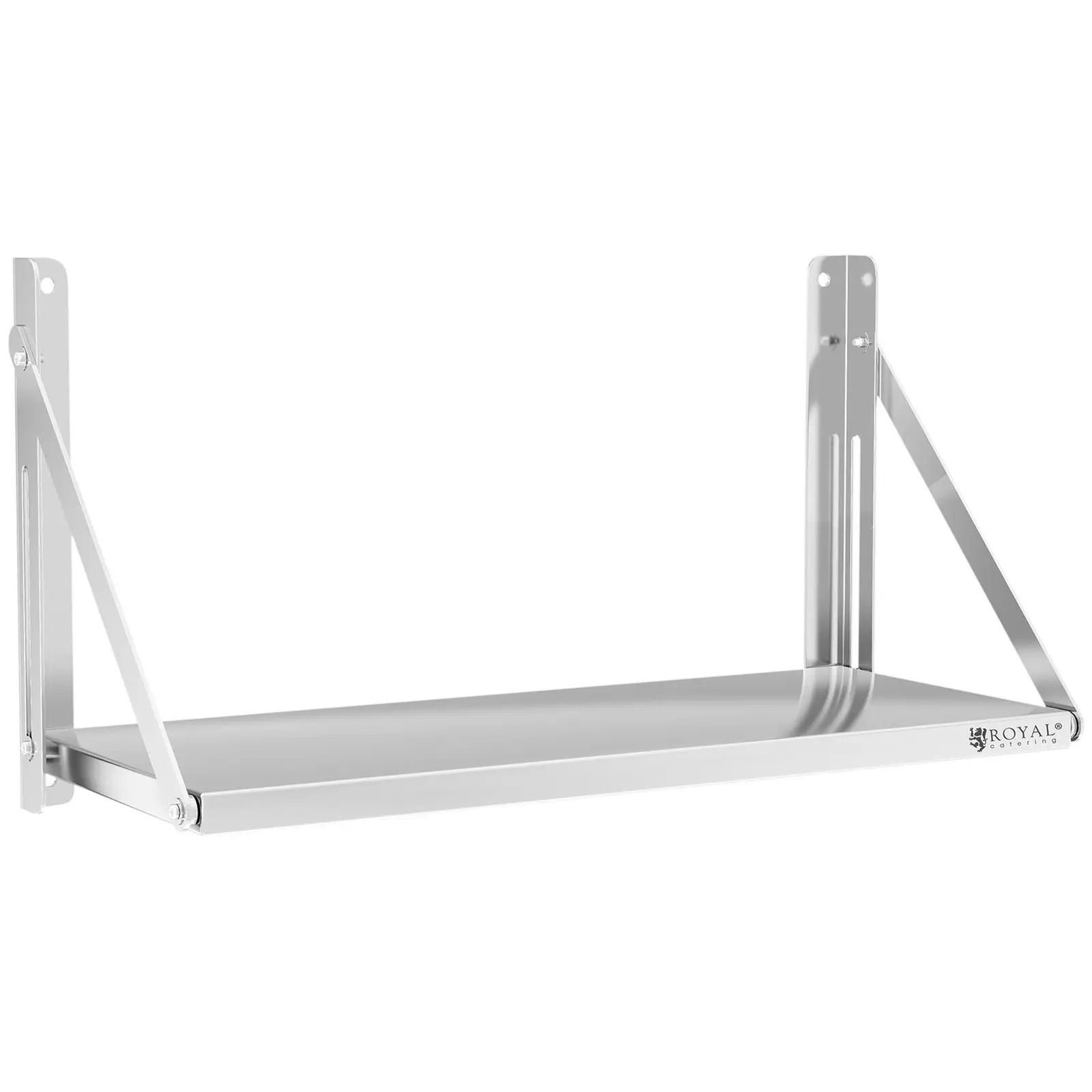 Wall Shelf - foldable - bar design - 80 x 45 cm - 40 kg - stainless steel