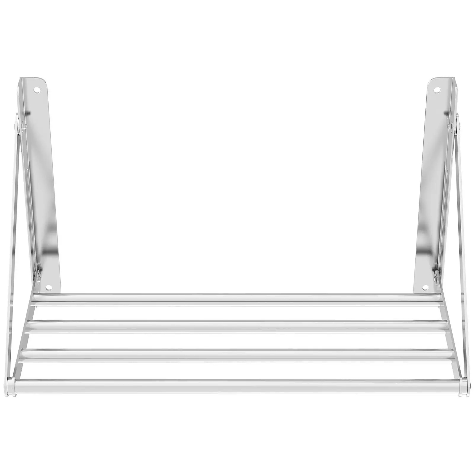 Wall Shelf - folding - tube style - 60 x 30 cm - 40 kg - stainless steel