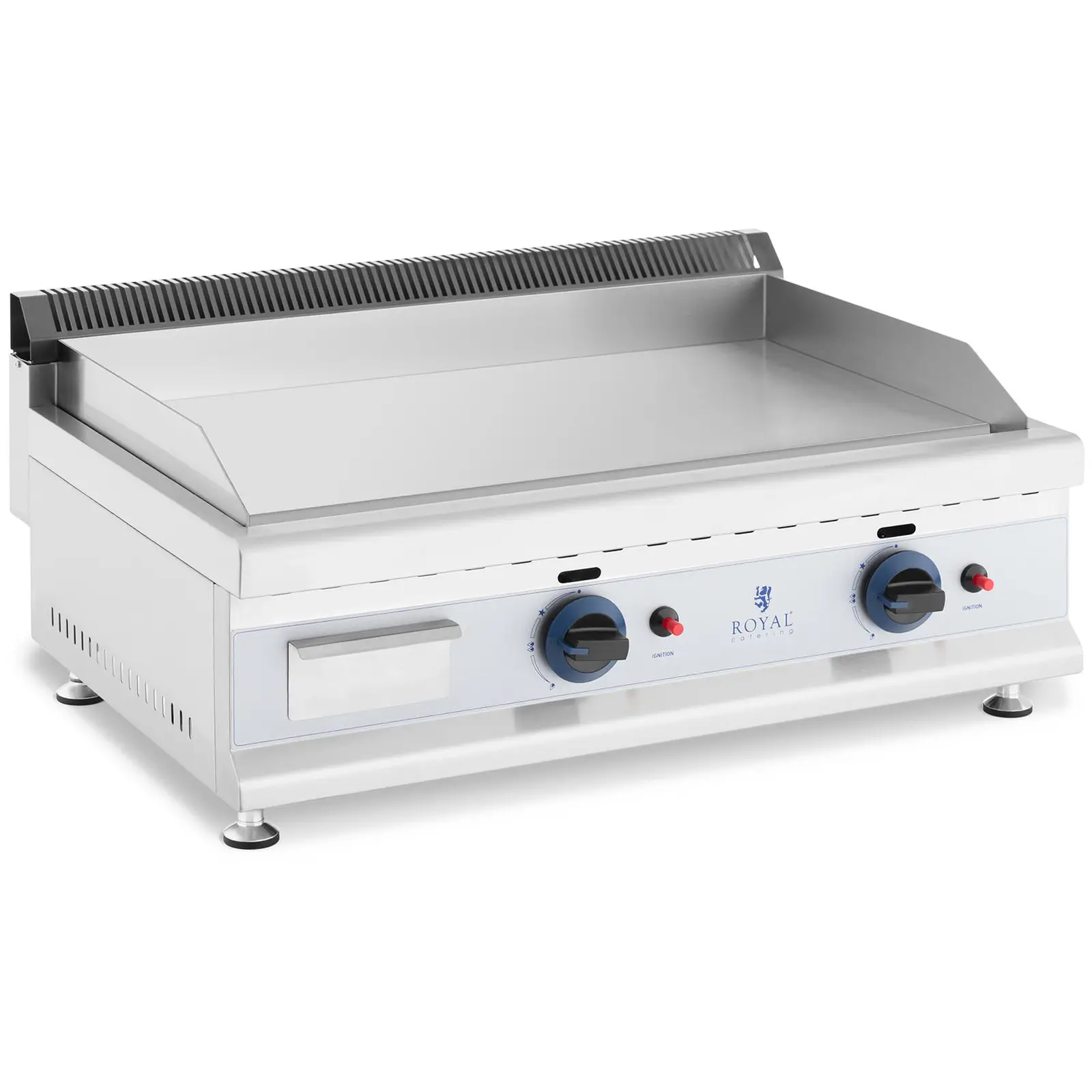 Gas Griddle - 74.5 x 40 cm - smooth - 2 x 3,100 W - Natural gas - 20 mbar