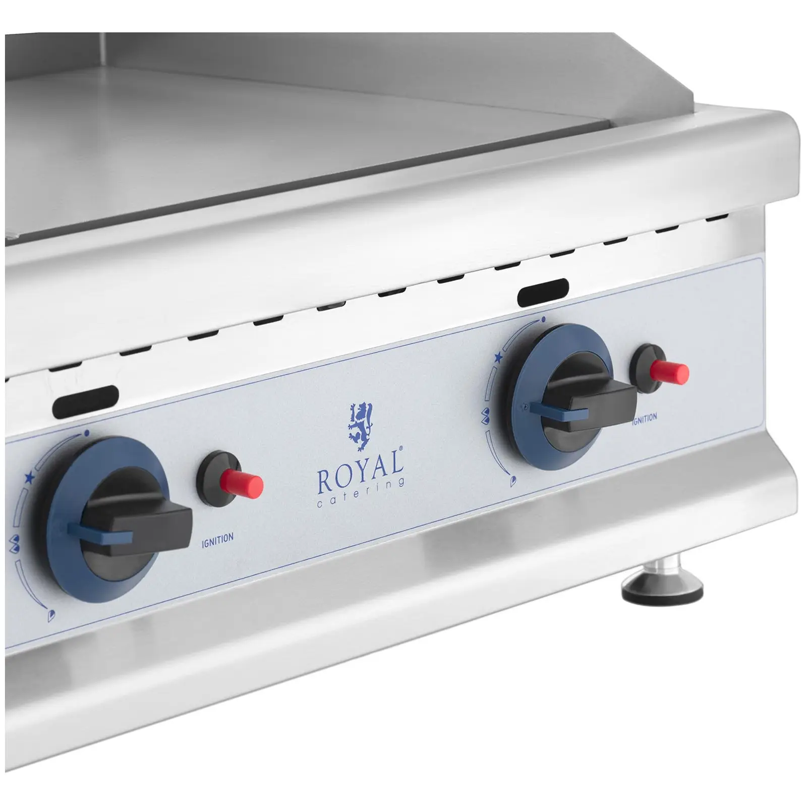 Gas Griddle - 60 x 40 cm - smooth - 2 x 3,100 W - natural gas - 20 mbar