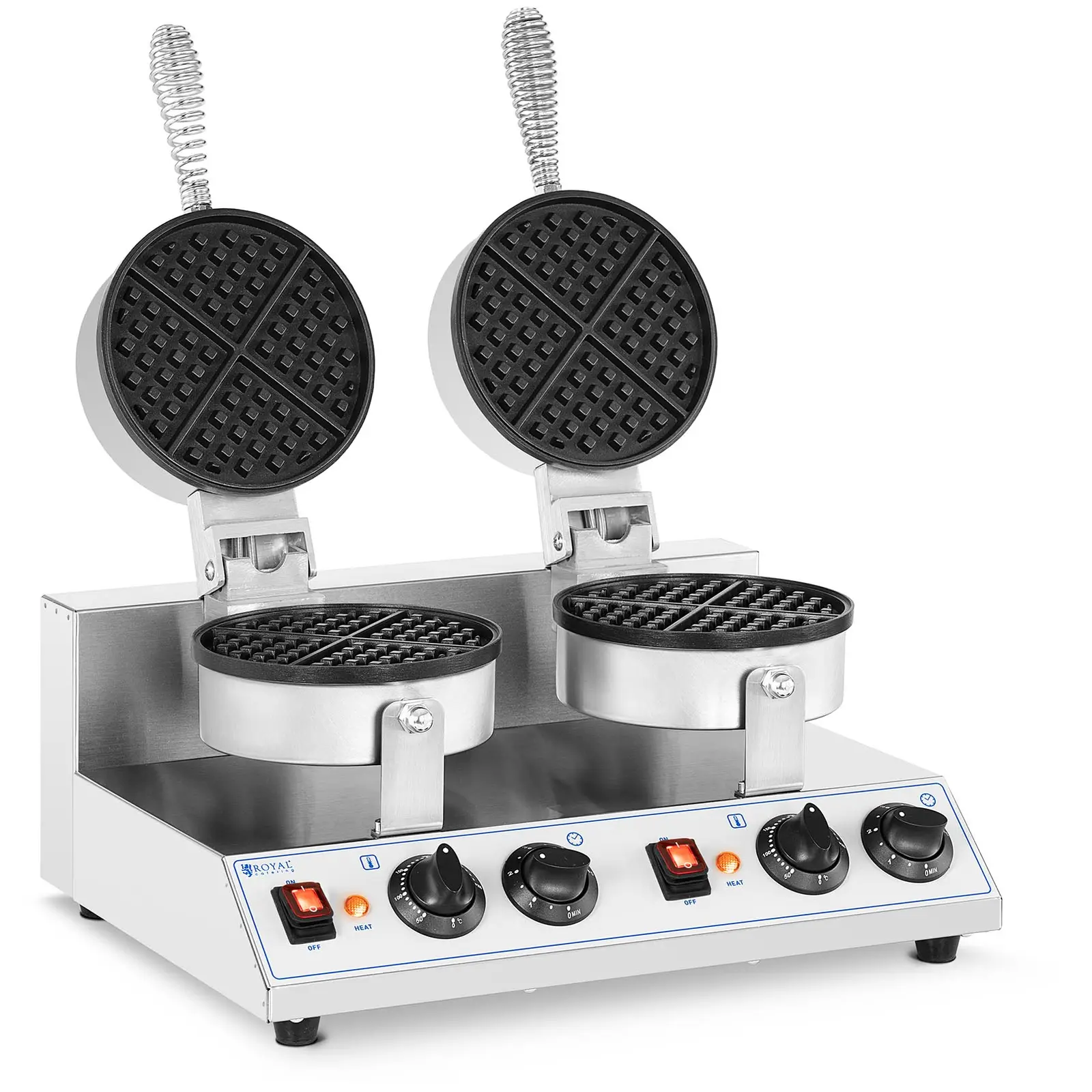 Dual round waffle maker- 2,600 W