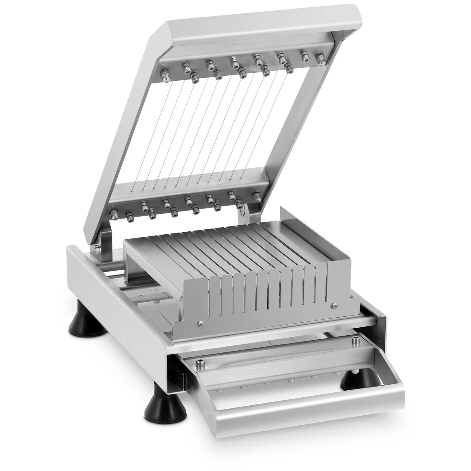 Chocolate Cutter - stainless steel - 2 cutting frames: 1.5 / 3 cm - Royal Catering