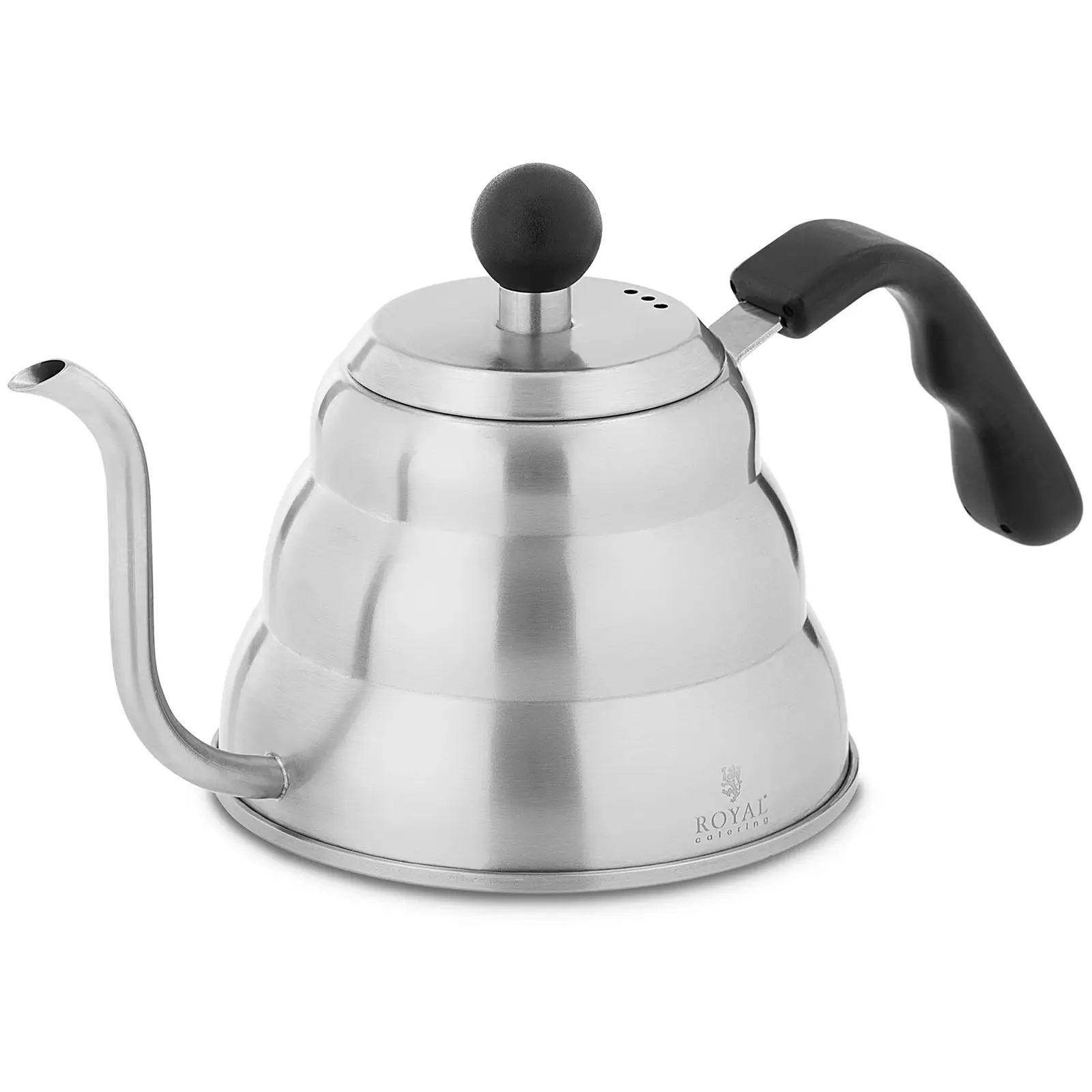 Coffee Kettle - 1 L - gooseneck - Stainless steel - Royal Catering