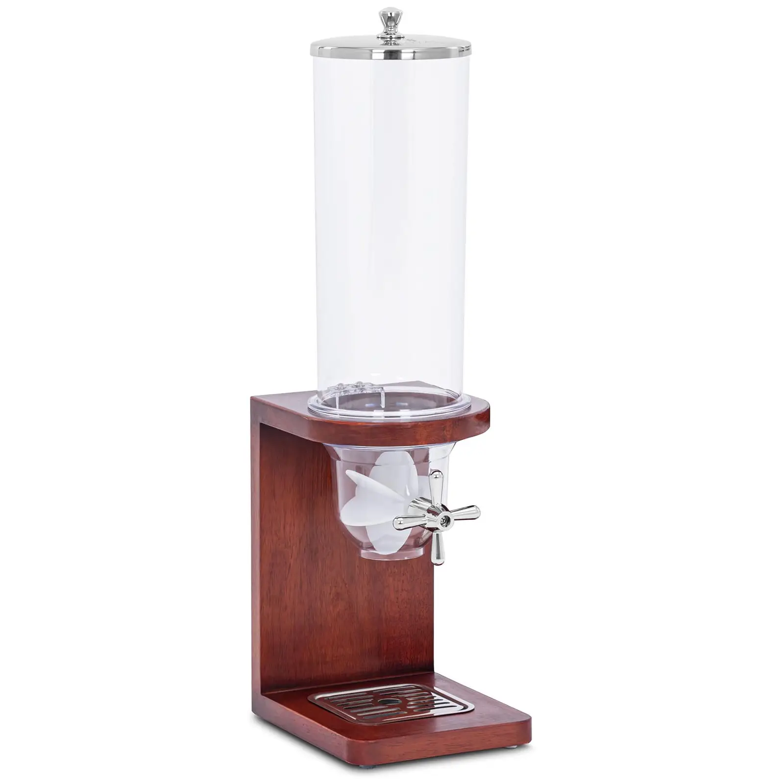 Cereal Dispenser - 3.5 l - stainless steel / plastic / beech wood - Royal Catering