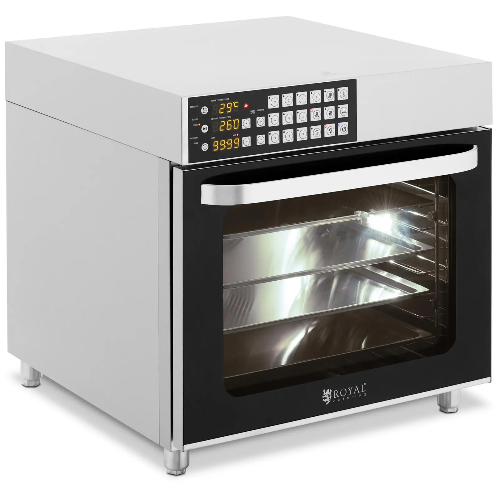 Hot air oven - 2800 W - Timer - 6 functions - 4 Trays