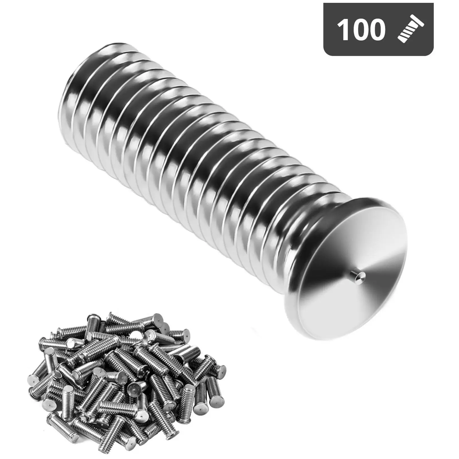 Stud Welder Set - M8 - 25mm - stainless steel - 100 pieces