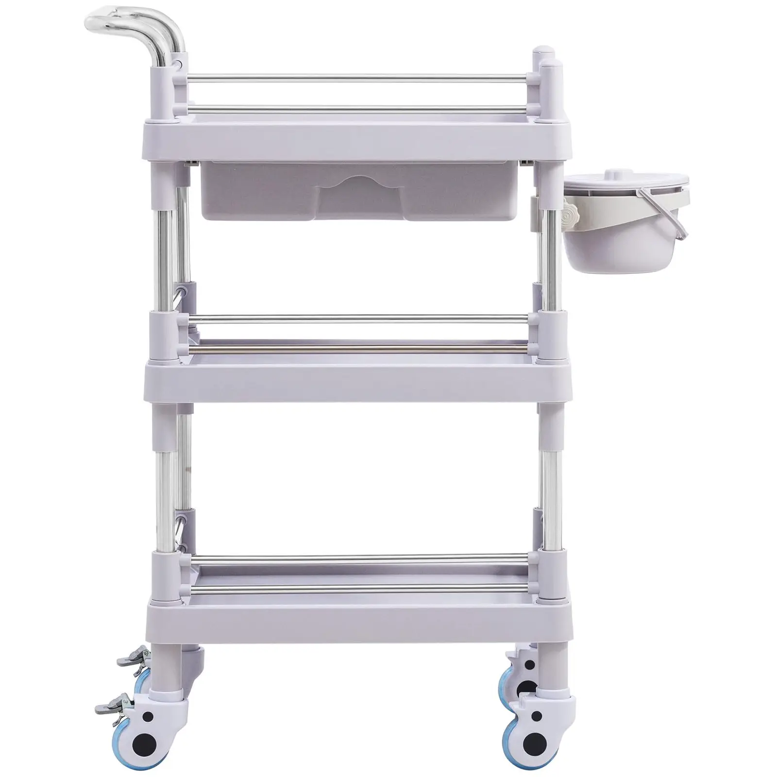 Laboratory Trolley - 3 shelves each 44 x 30 x 14 cm - 1 drawer - 30 kg