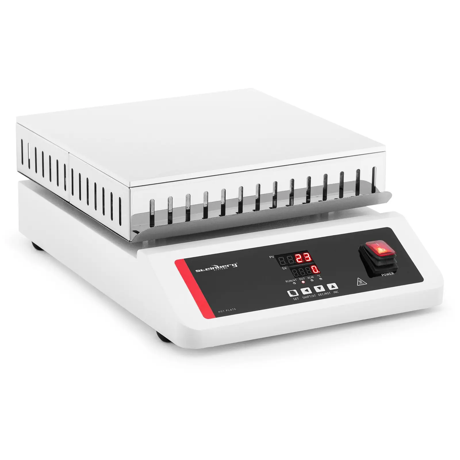 Hot plate laboratory - 30 x 30 cm - up to 350 °C - 20 kg