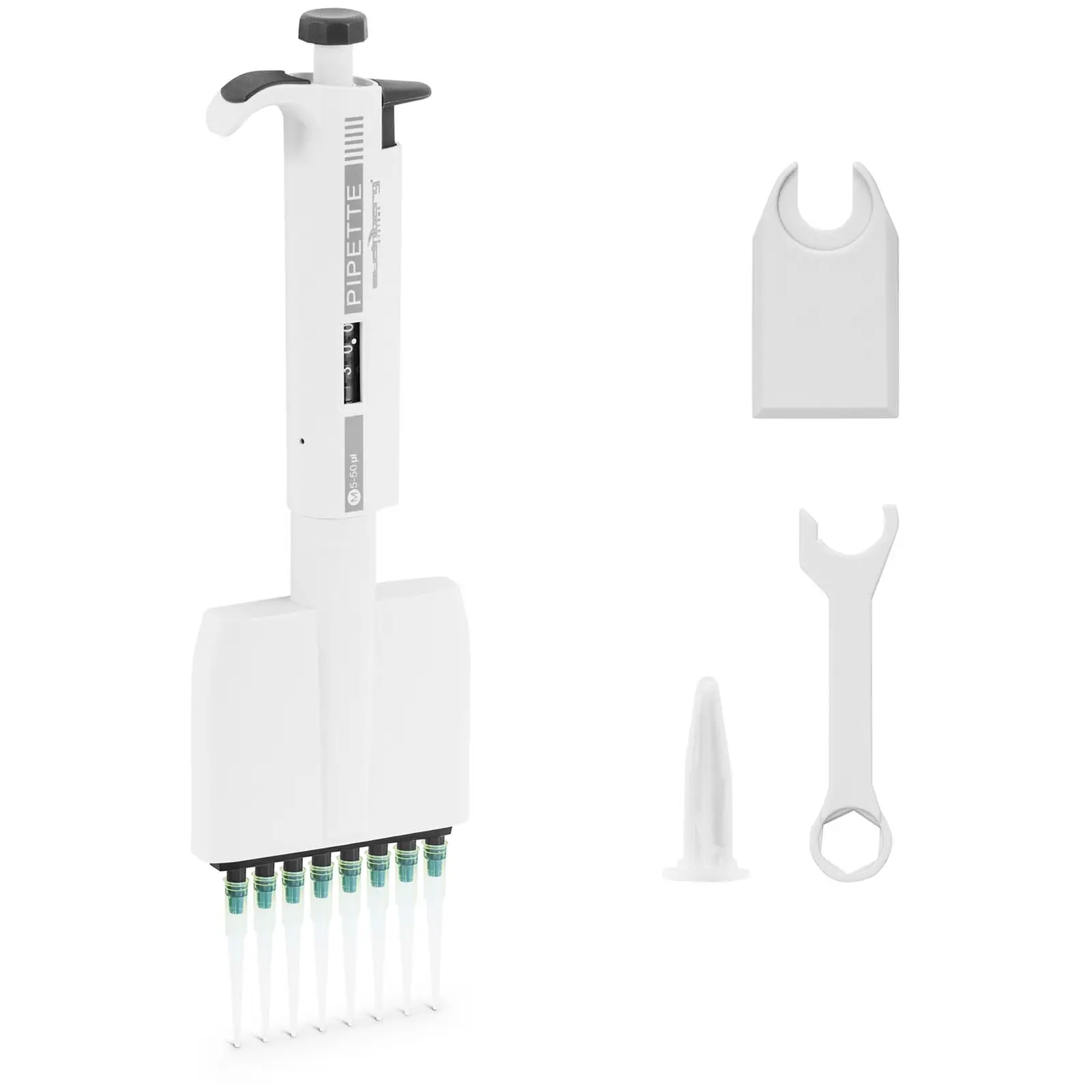 Multi-channel pipette for 8 tips 5 - 50 μl