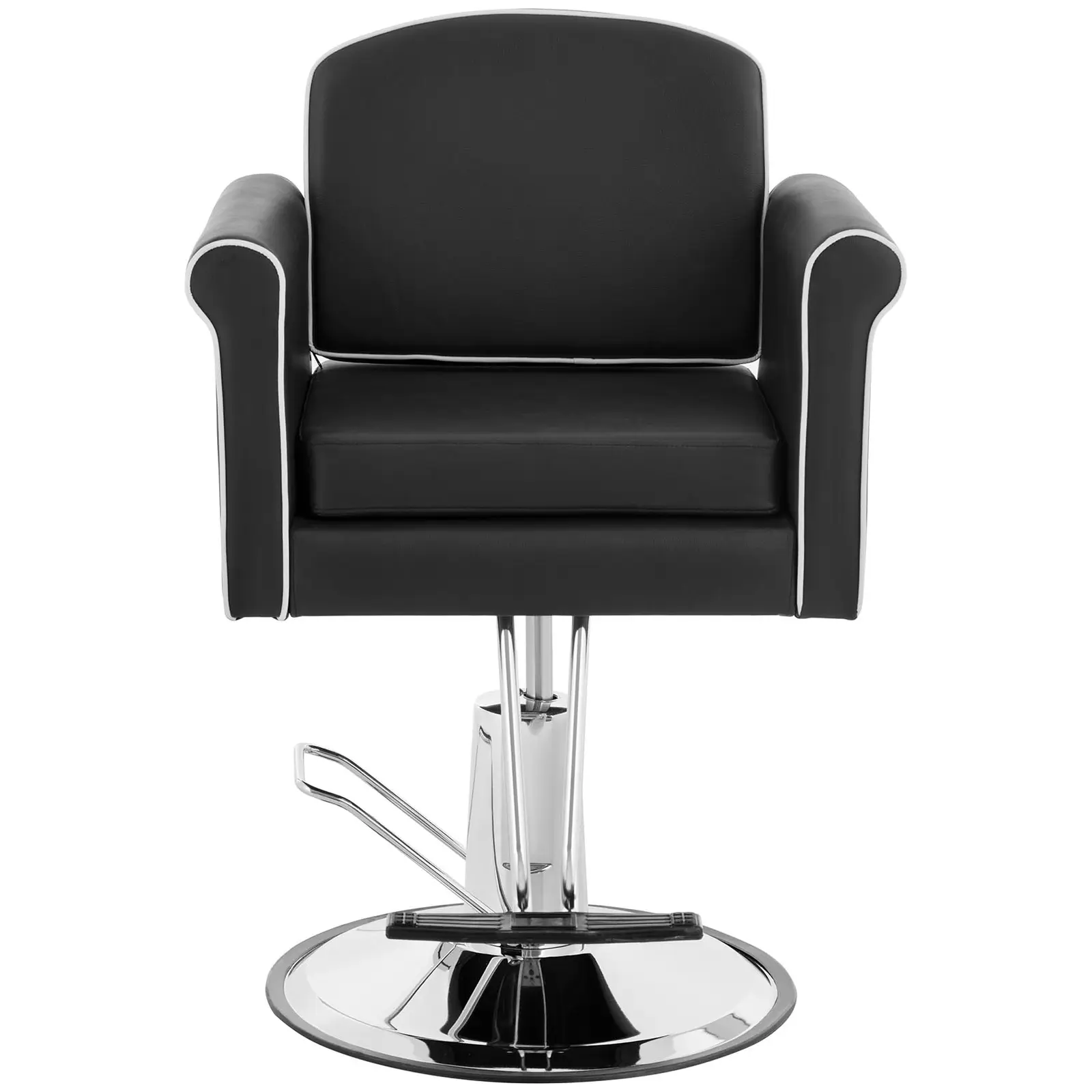 Salon Chair with Footrest - 520 - 630 mm - 150 kg - Black