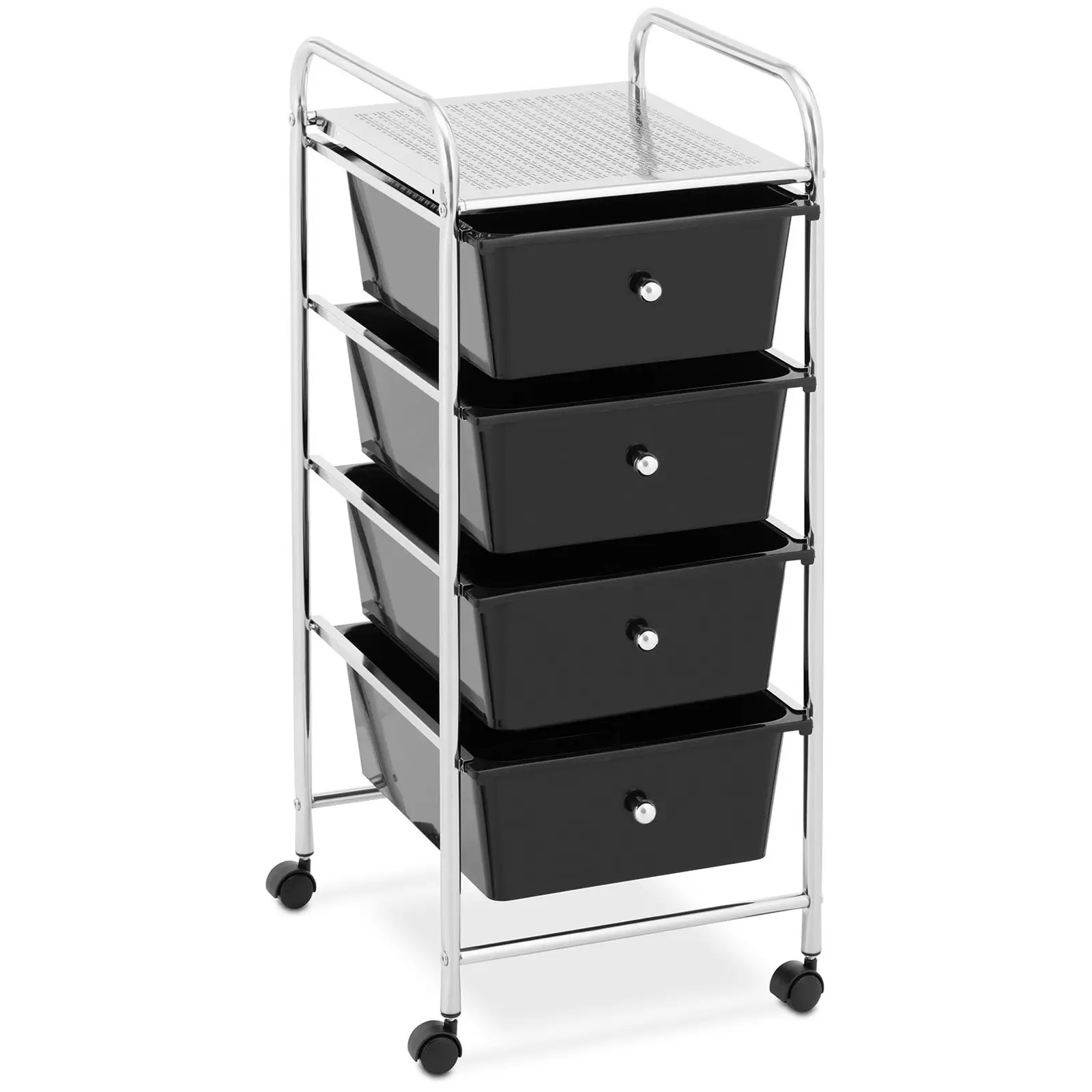 Salon Trolley - 4 drawers - black