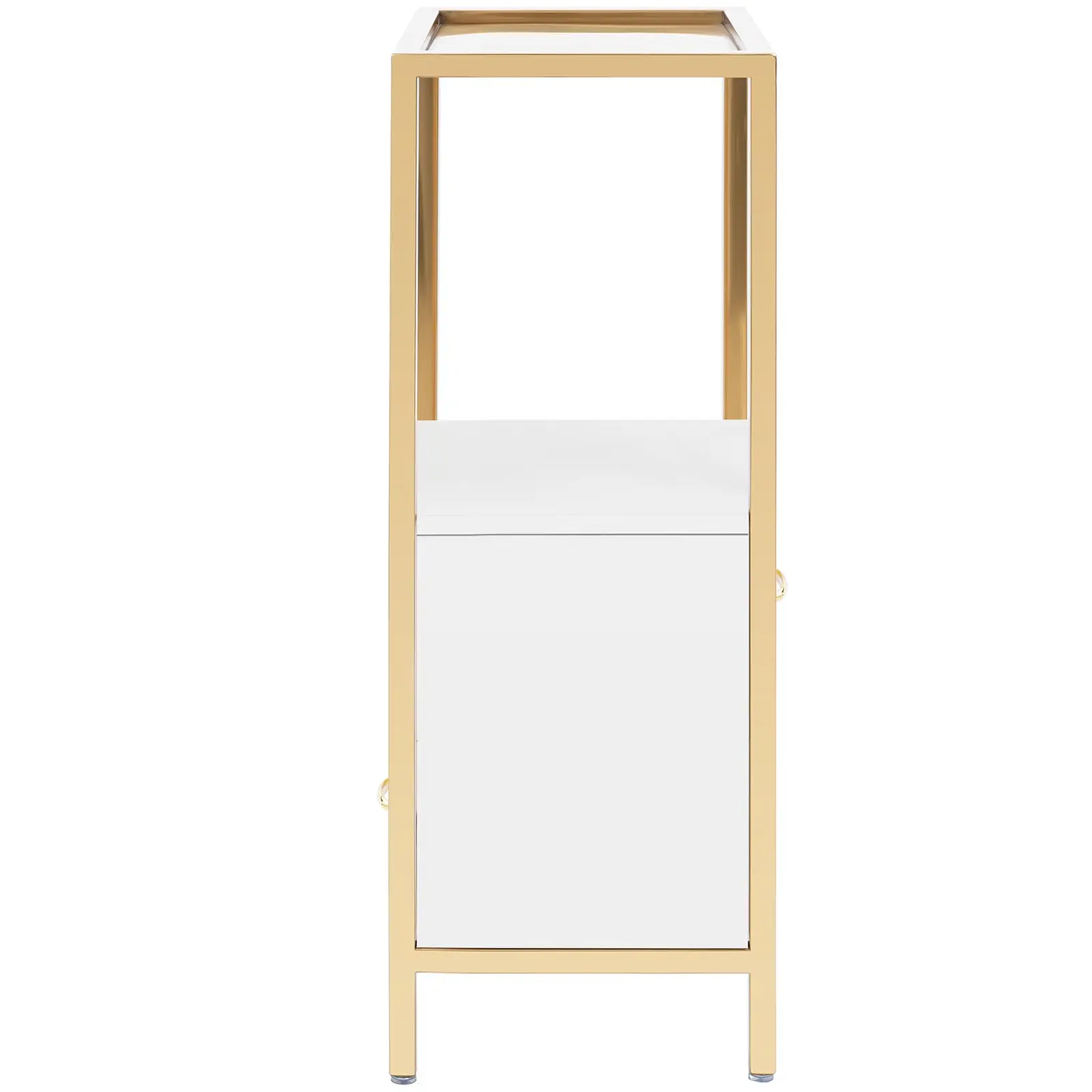 Beauty Cabinet - 40 x 30 x 80 cm - 2 drawers - gold / white