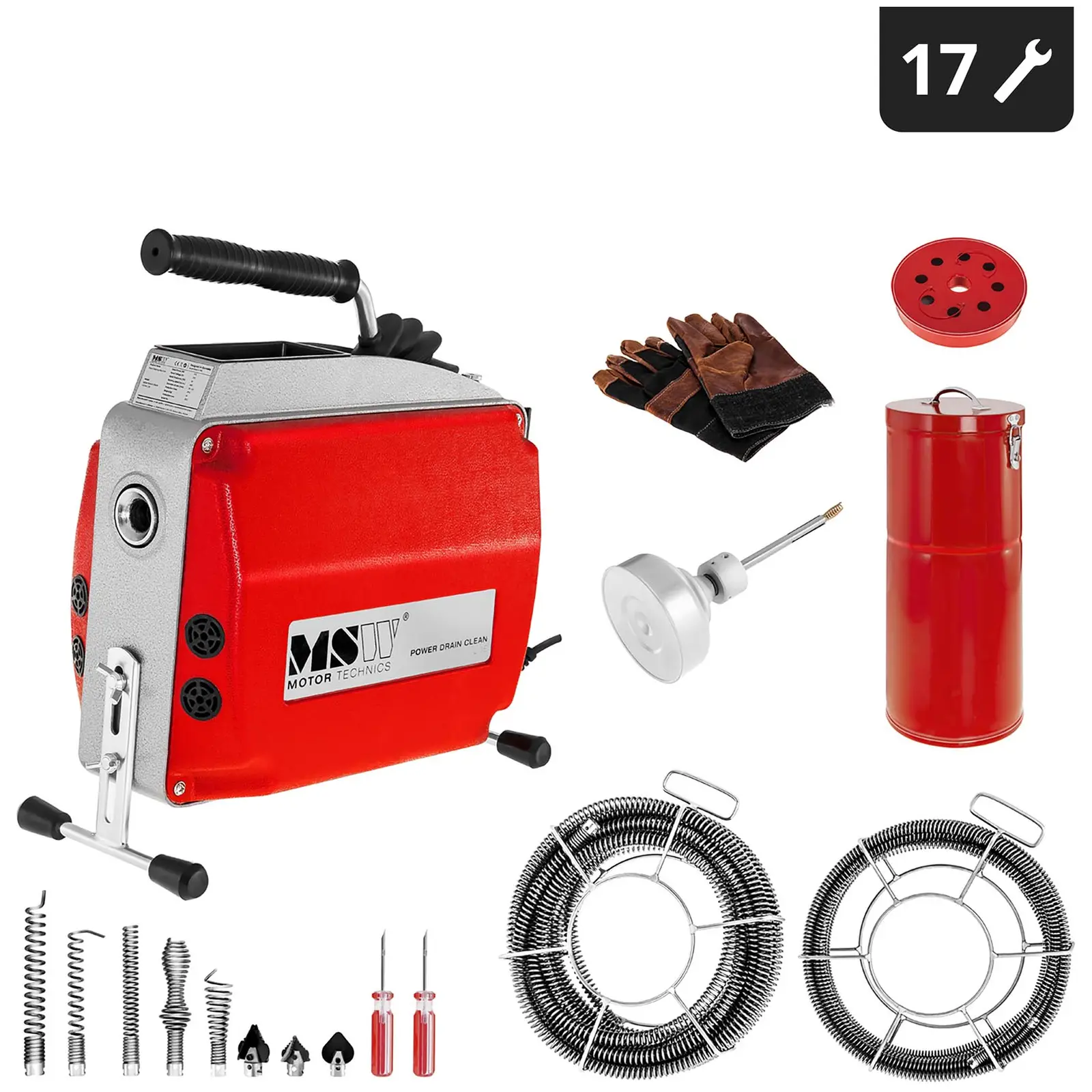 Drain Cleaning Machine 570 Watt 400 rpm Ø 20 - 150 mm