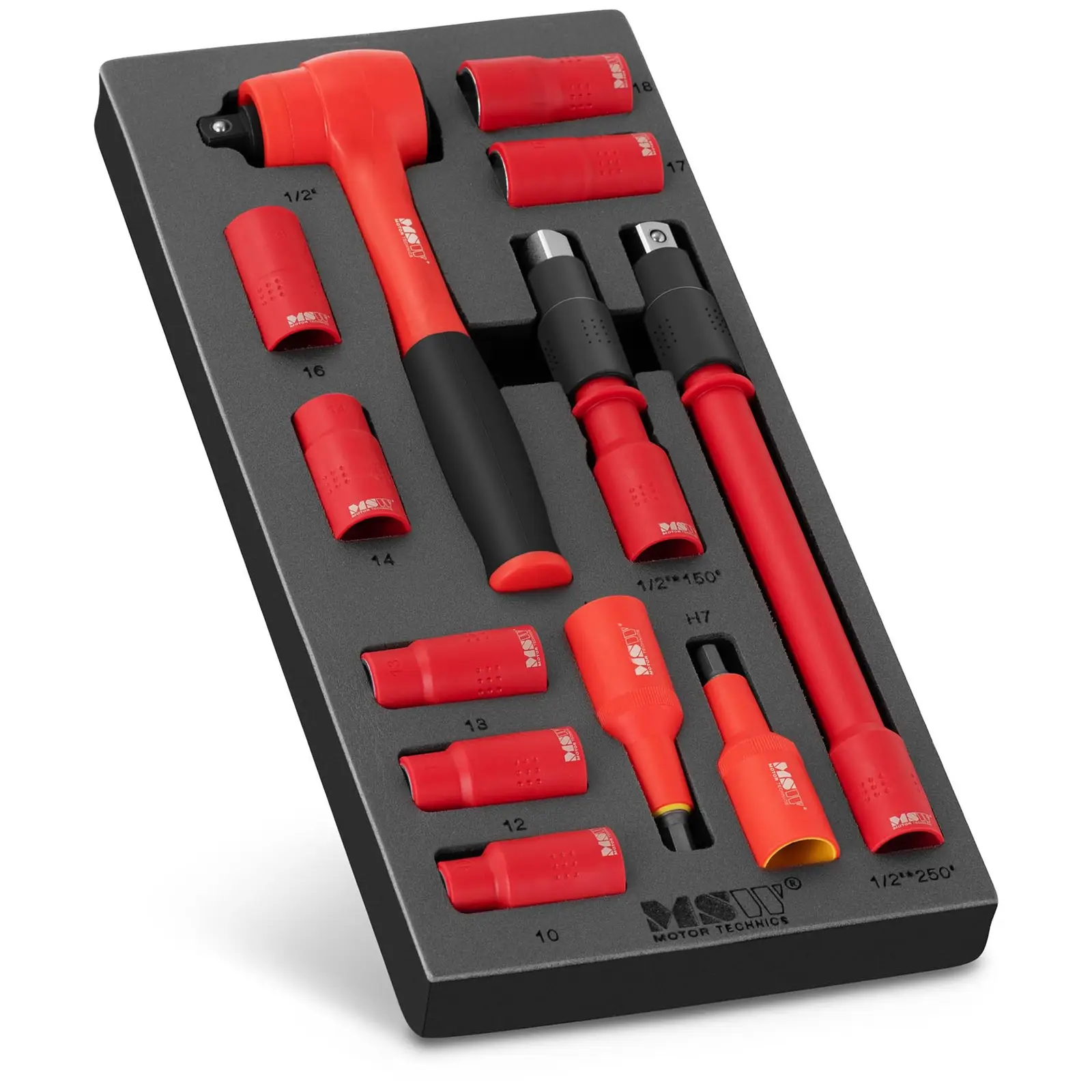 Insulated Socket Wrench Set - 12 parts