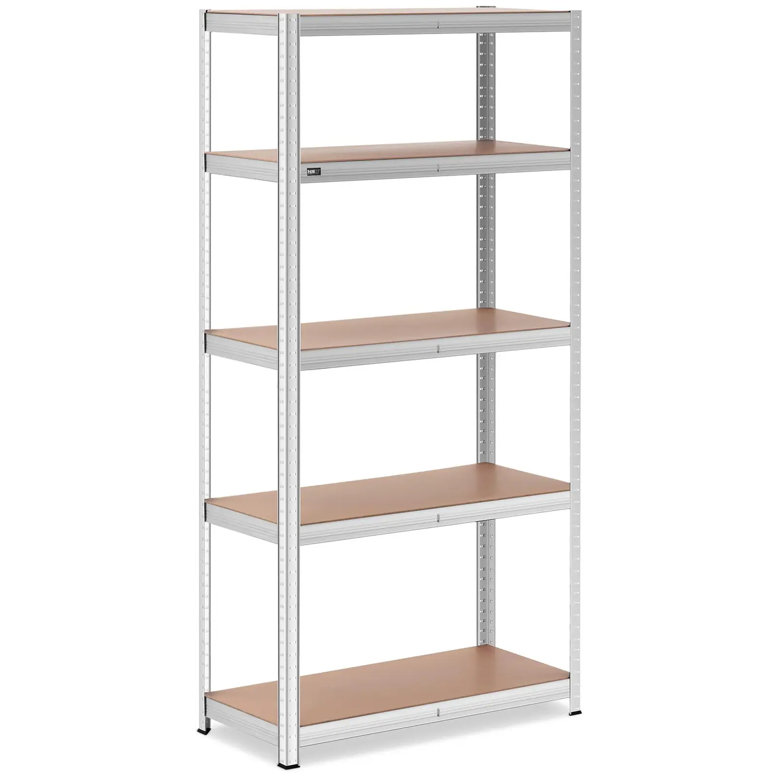 Metal storage rack - 100 x 50 x 197 cm - for 5 x 150 kg - Grey