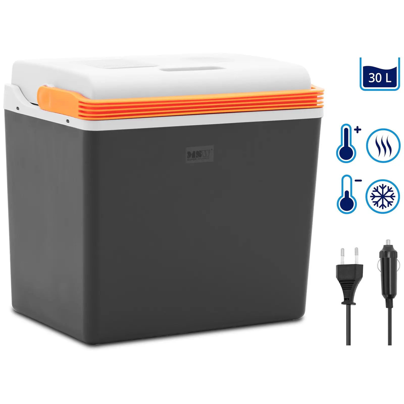 Electric Cooler 12 V / 230 V - 2-in-1 appliance with keep-warm function - 30 L
