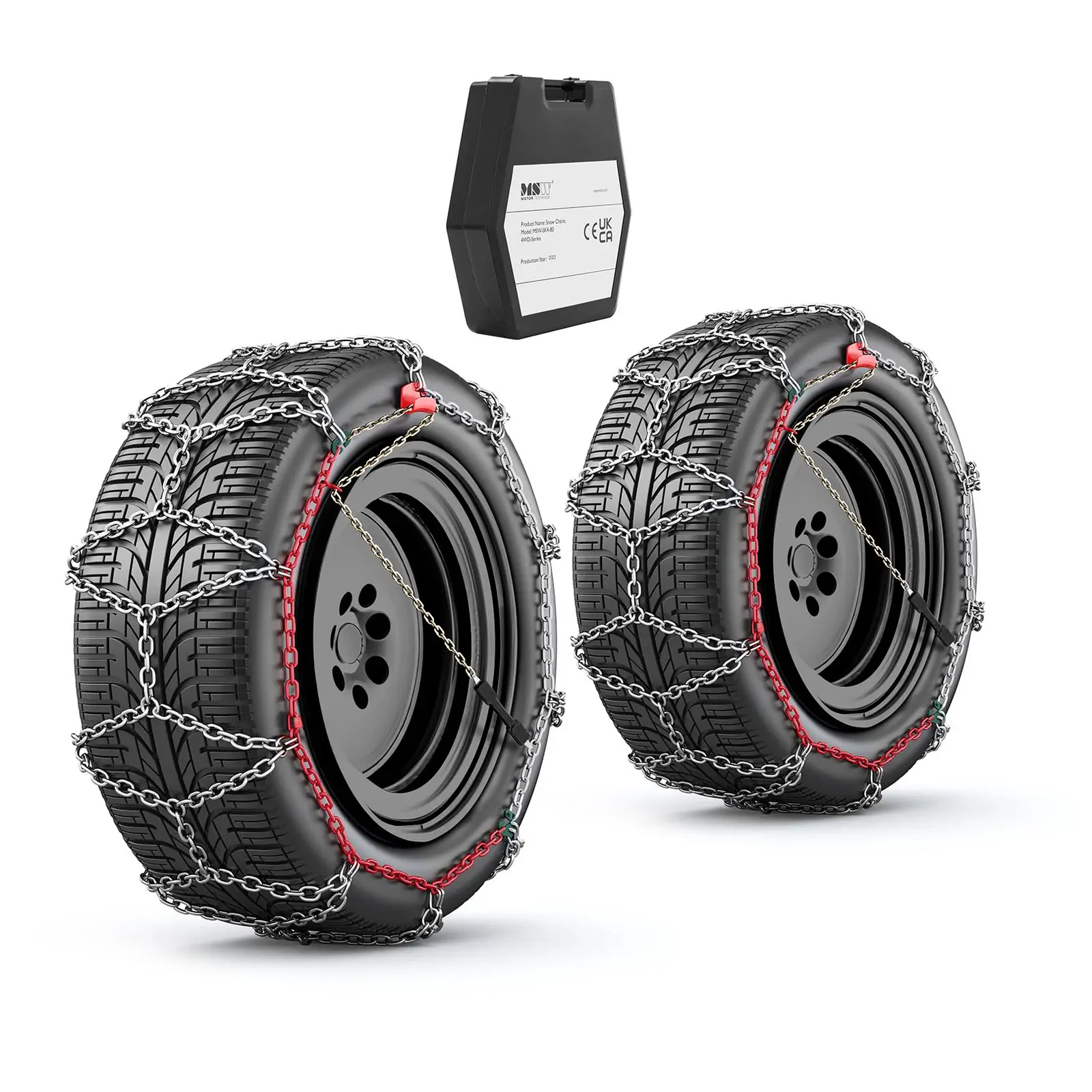 Snow Chains - 4WD (4x4) - 16 mm - EN 16662-1 - for tire sizes: 10x15 / 255/75 r15 / 31×10.50 r15 and more
