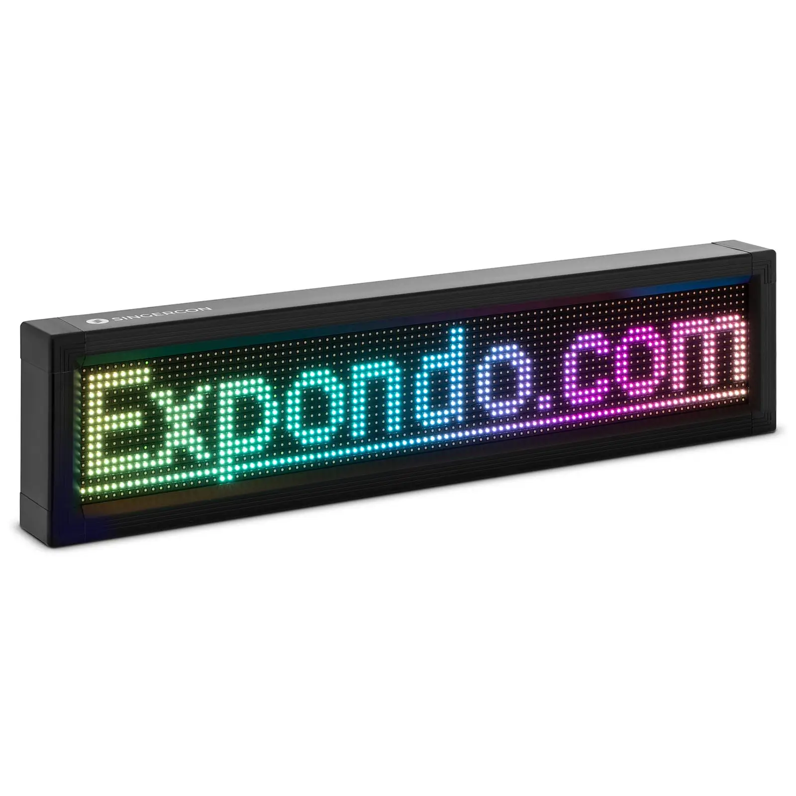 LED Display Board - 96 x 16 coloured LEDs - 67 x 19 cm - programmable via iOS / Android
