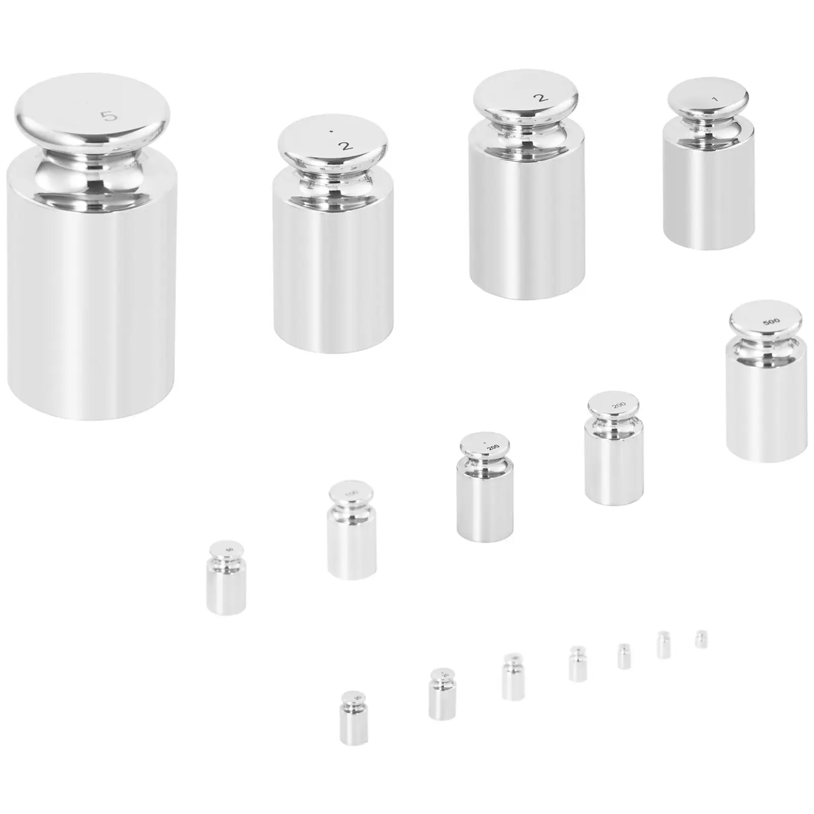 Calibration Weight Set - 16 pcs. - 1 g to 5 kg - OIML F1