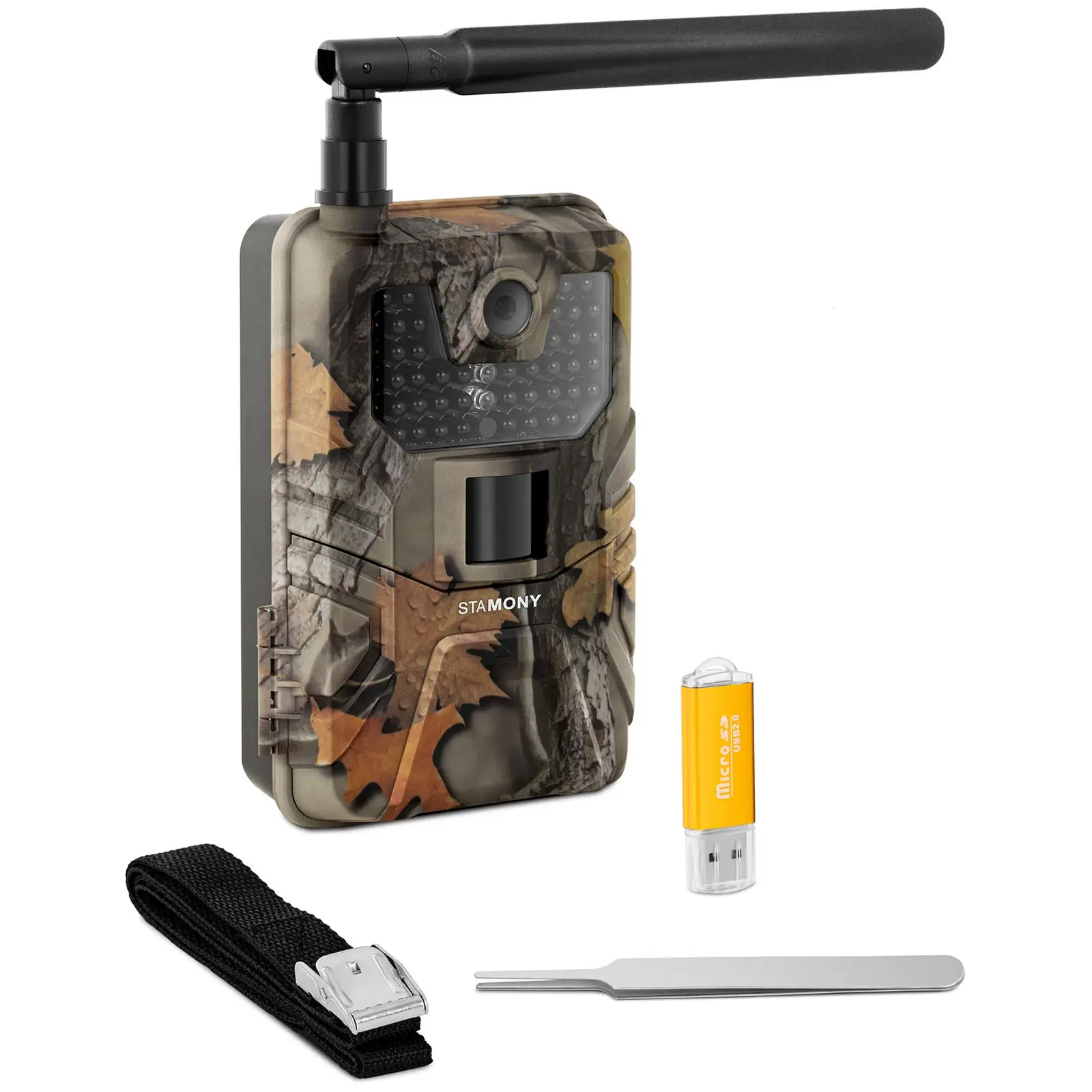 Game Camera - 8 MP - Full HD - 44 IR LEDs - 20 m - 0.3 s - LTE with GSM booster