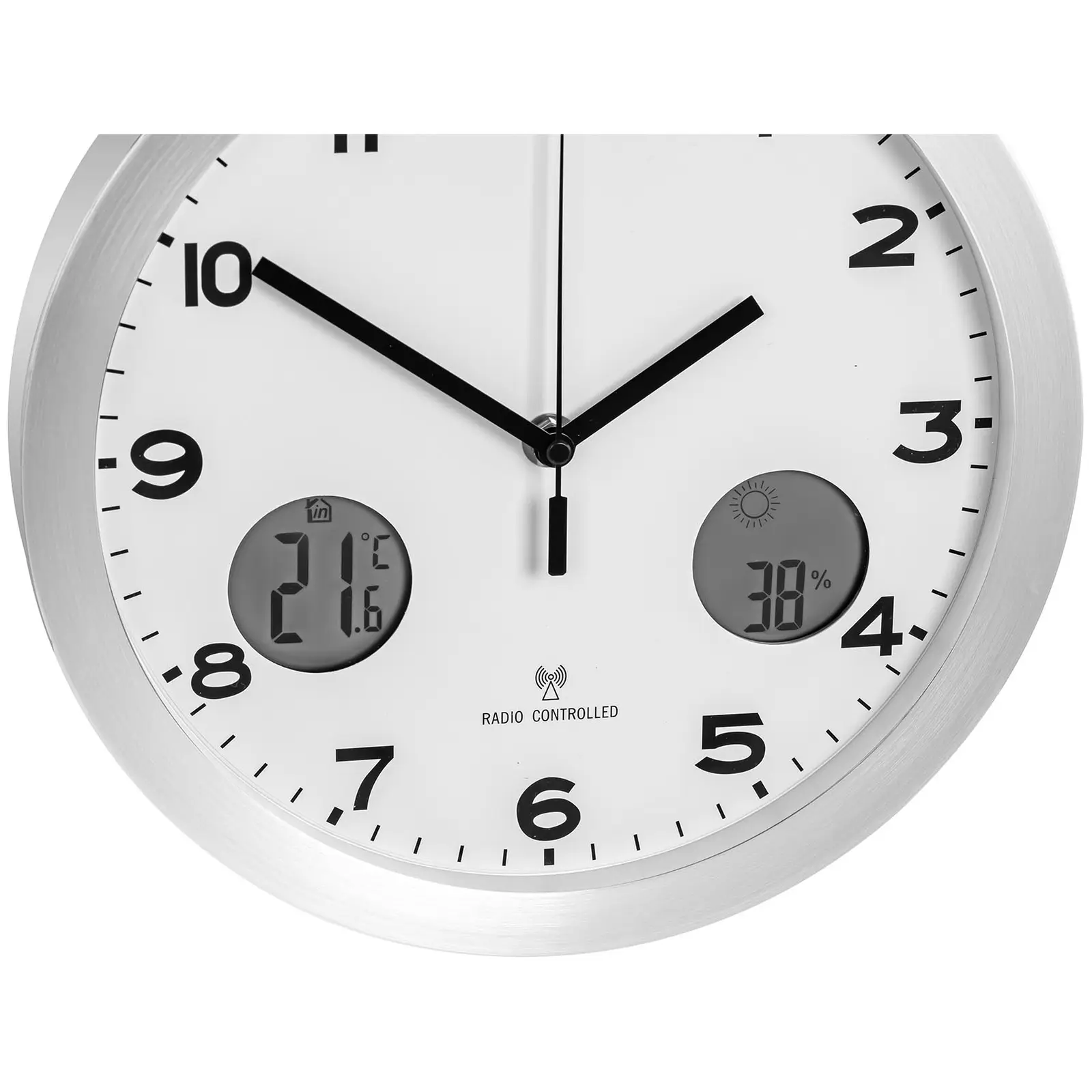 Wall Clock - radio - Ø 30 cm - thermometer - hygrometer