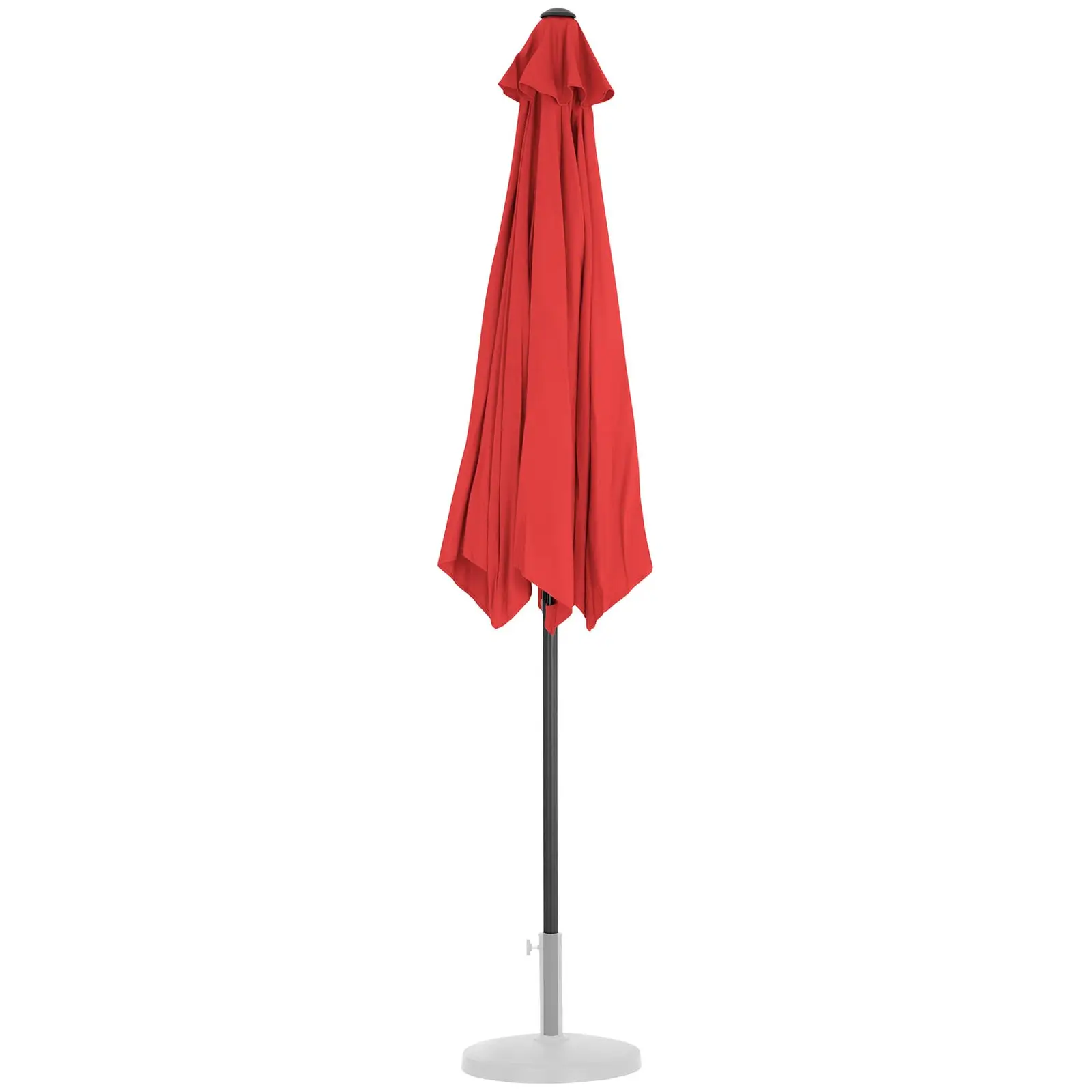 Large Outdoor Umbrella - red - hexagonal - Ø 270 cm