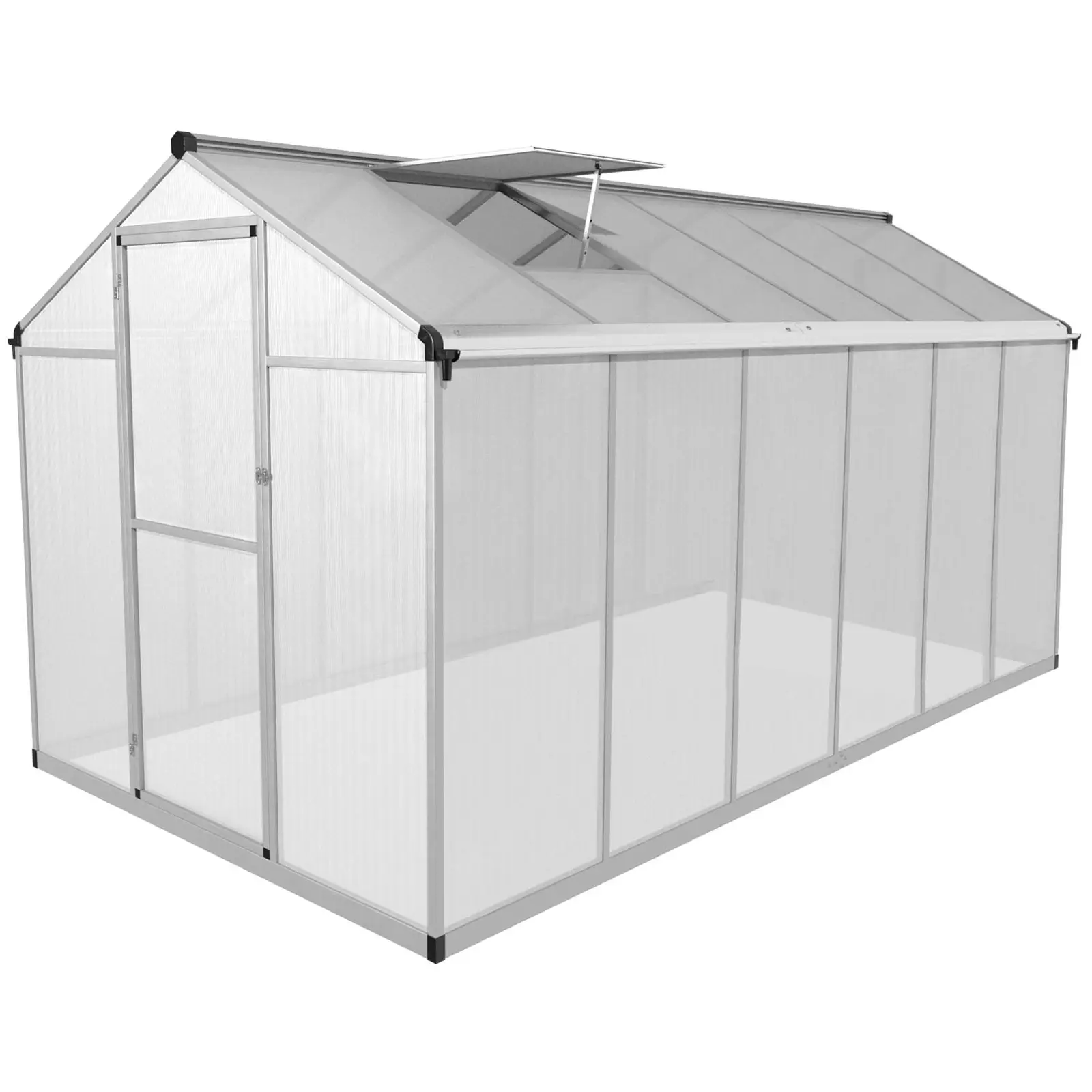Greenhouse - 361 x 178 x 195 cm - polycarbonate + aluminium