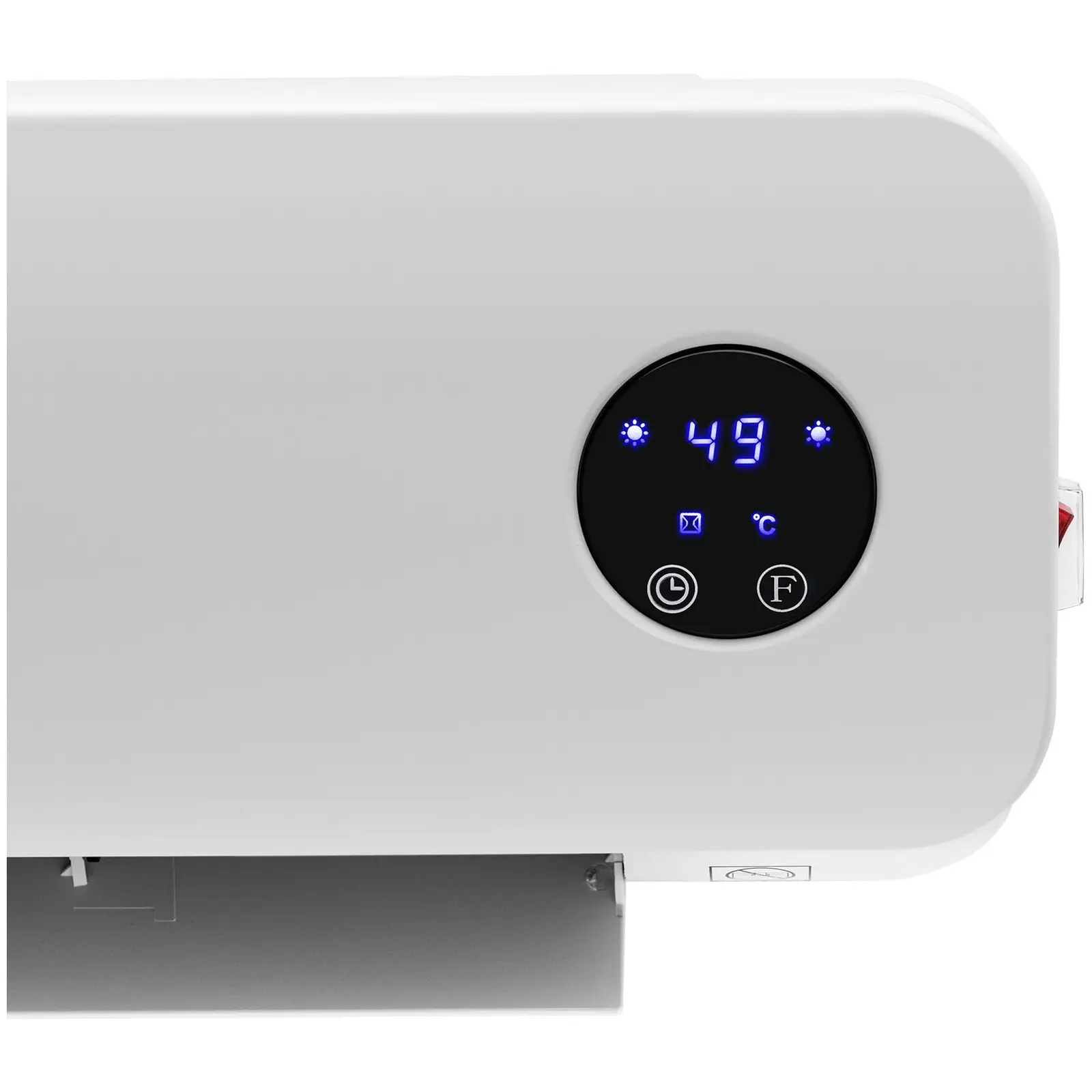 Wall-mounted Electric Wall Heater - ceramic - 10 - 49 °C - 1000/2000 W - remote control - extra narrow