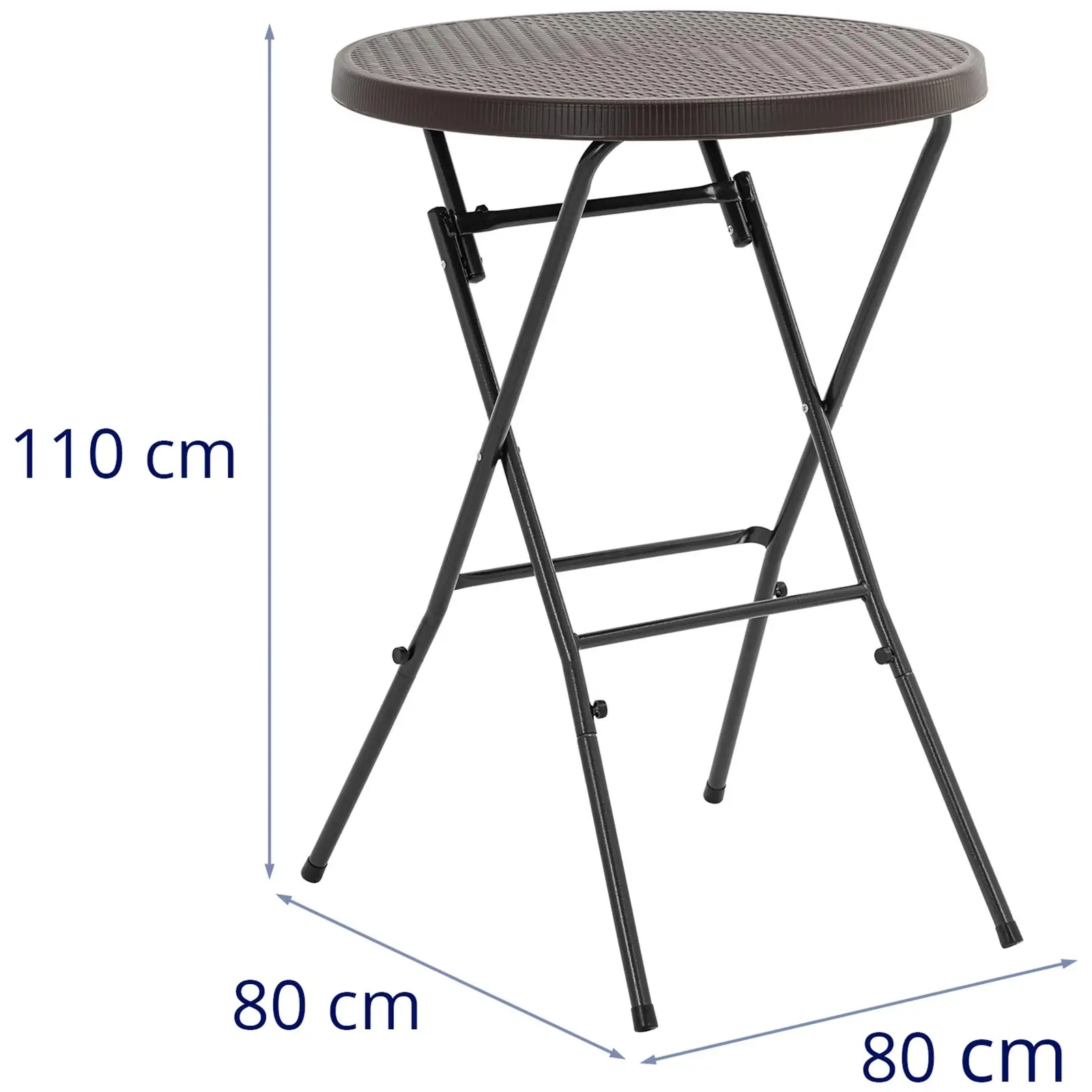 Folding Table - 0 x 0 x 0 cm - 75 kg - indoor/outdoor - black
