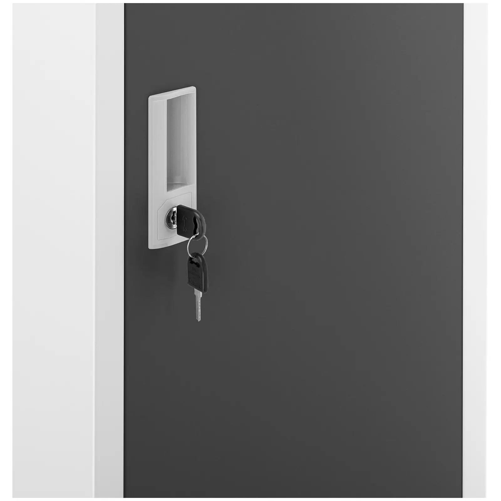 Metal Storage Locker - 1 compartment - grey / dark grey