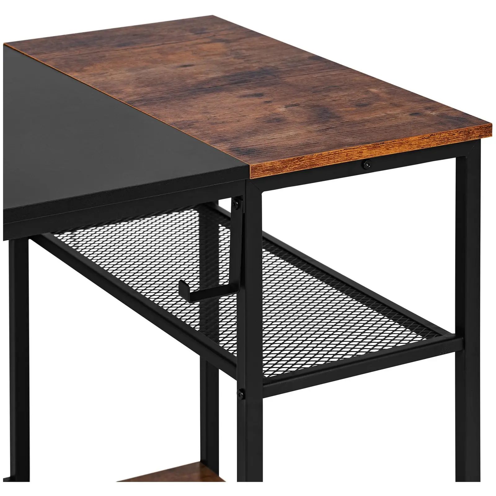 Desk - 120 x 60 cm - with side shelf