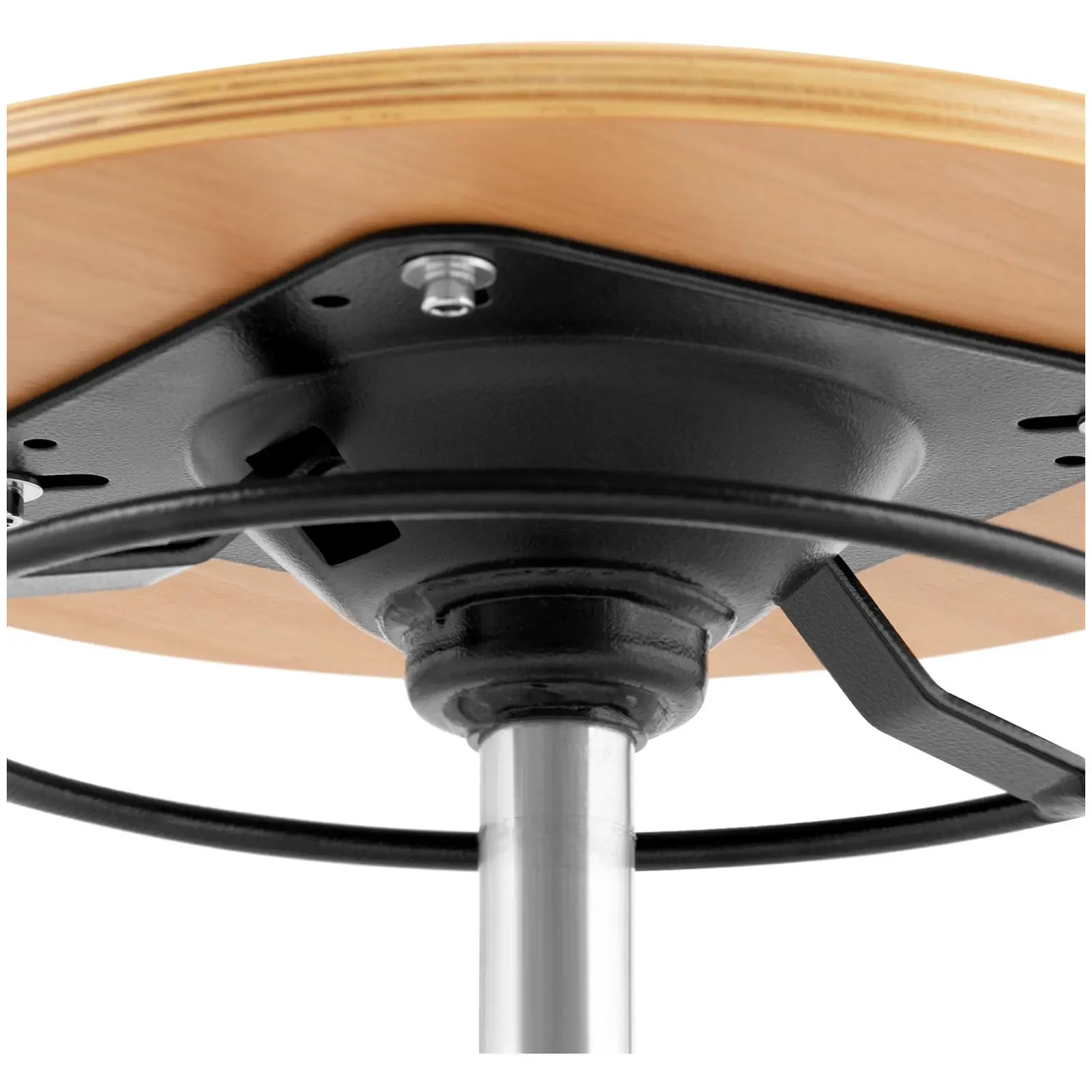 Workshop stool - 120 kg - Natural wood - height adjustable from 350 - 485 mm