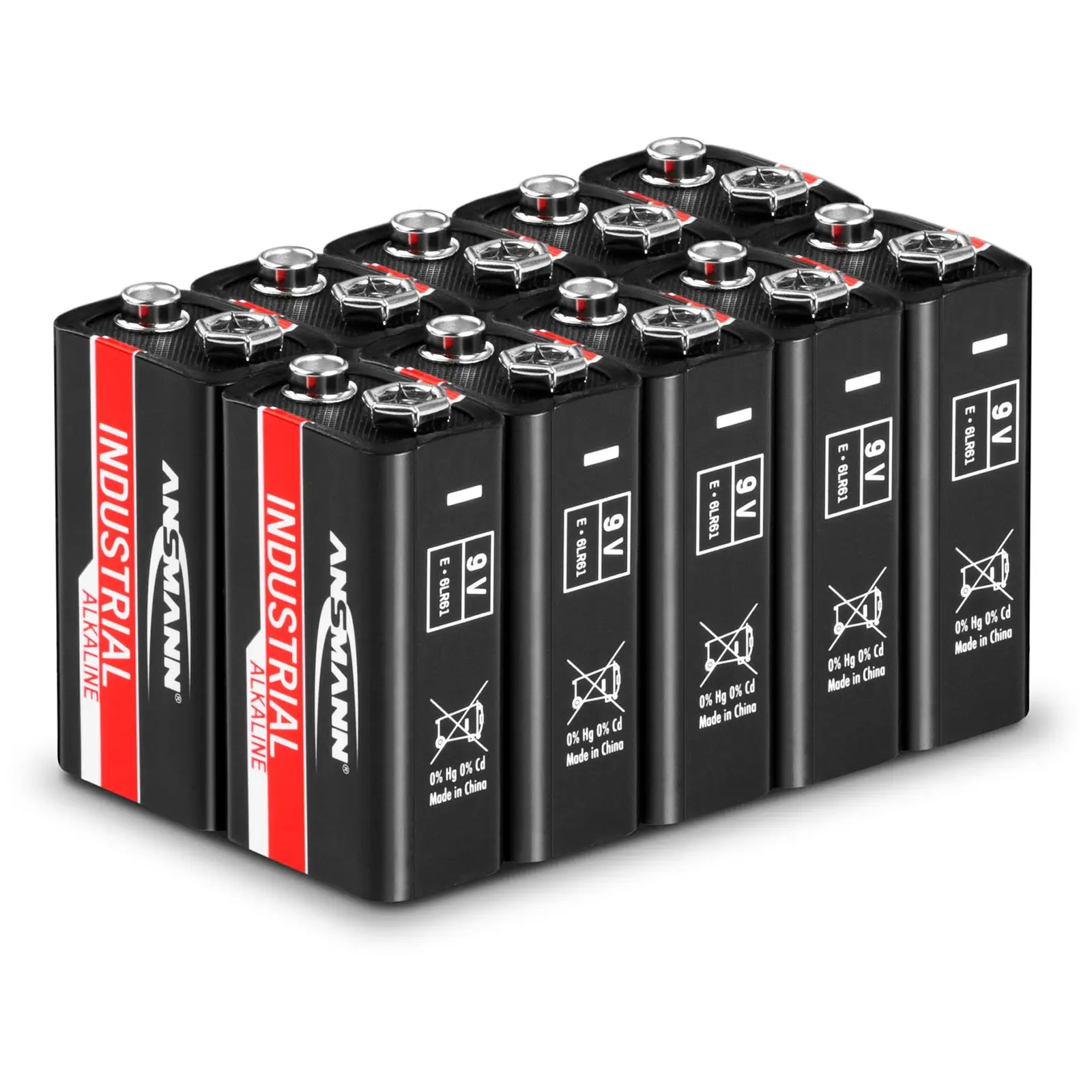 1505-0001 I Blok baterii alkalicznej przemysłowej / Industrial Alkaline Battery / Alkaline Batterie 9V Block