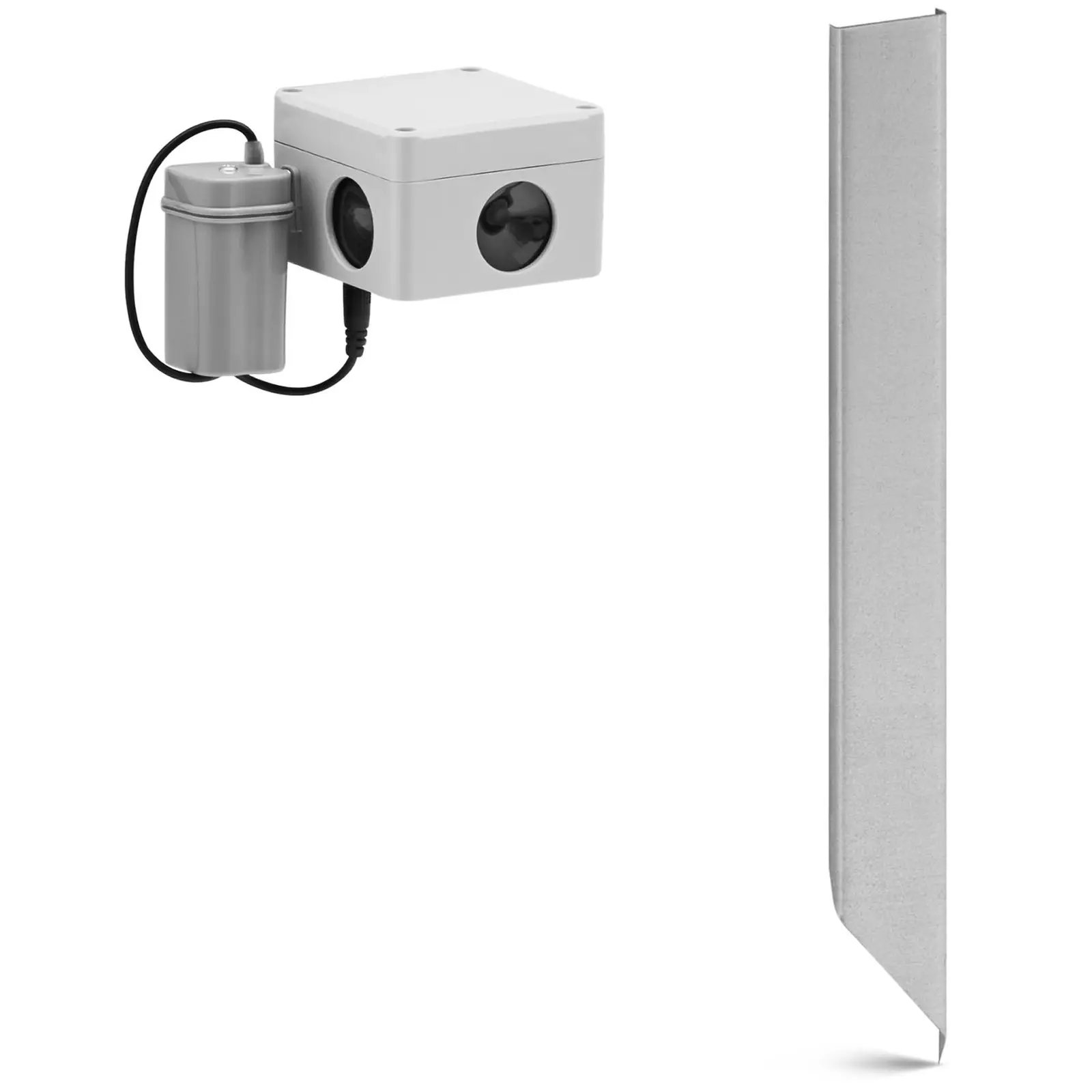 Ultrasonic animal repeller - 1500 m² - 360° - battery - 3 speakers