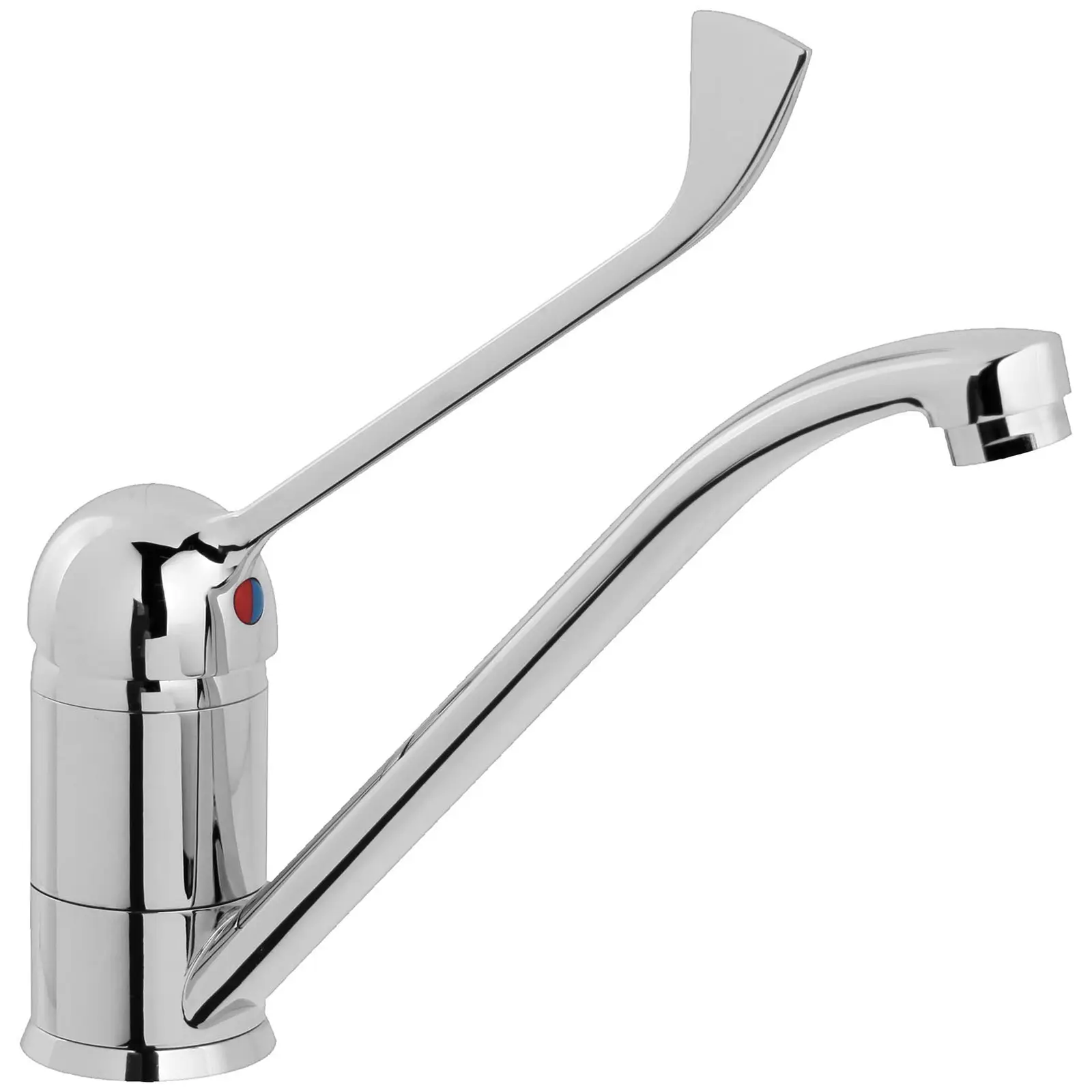 kitchen sink mixer tap - tap 215 mm - Chrome-plated brass - long lever
