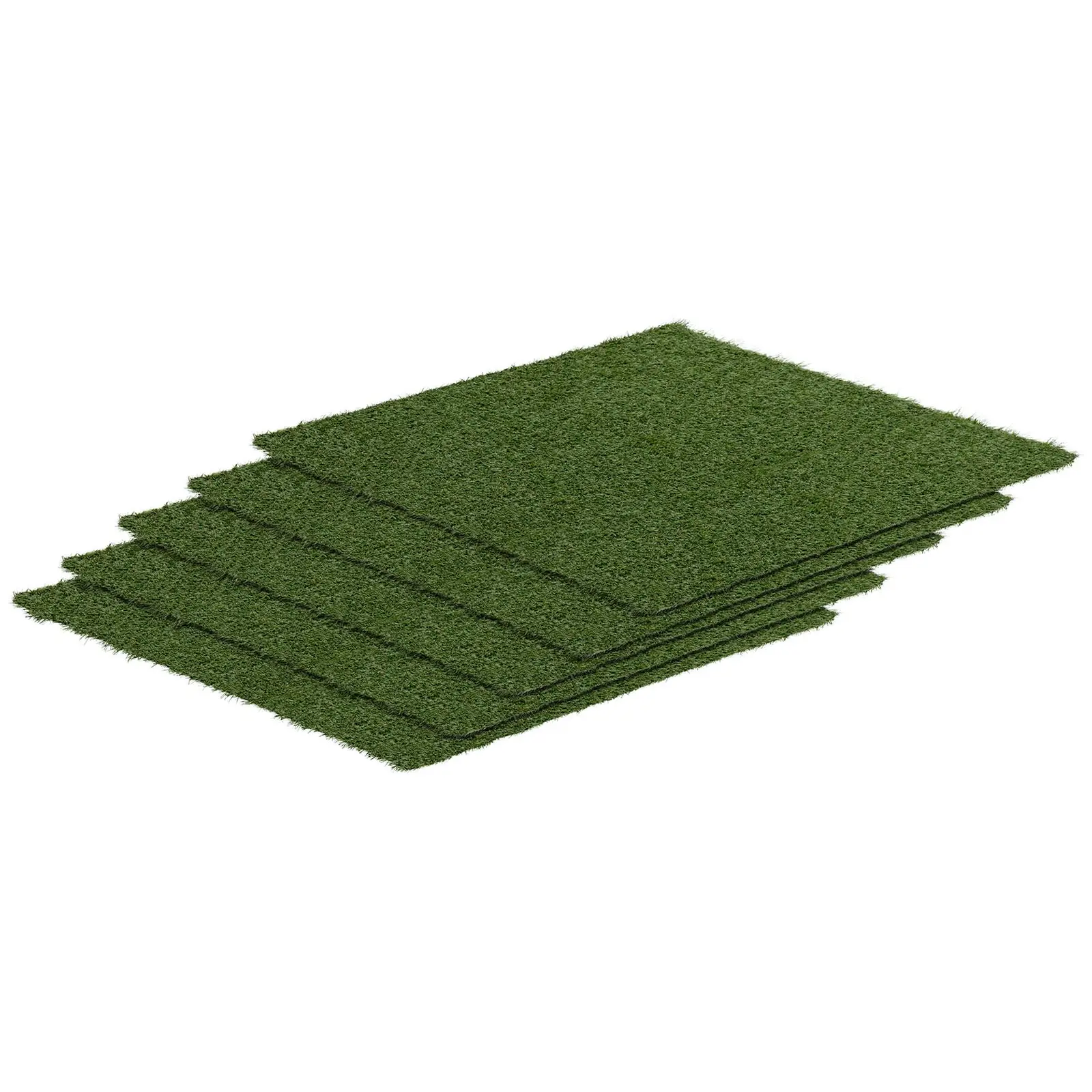 Artificial grass - Set of 5 - 100 x 100 cm - Height: 30 mm - Stitch rate: 14/10 cm - UV-resistant